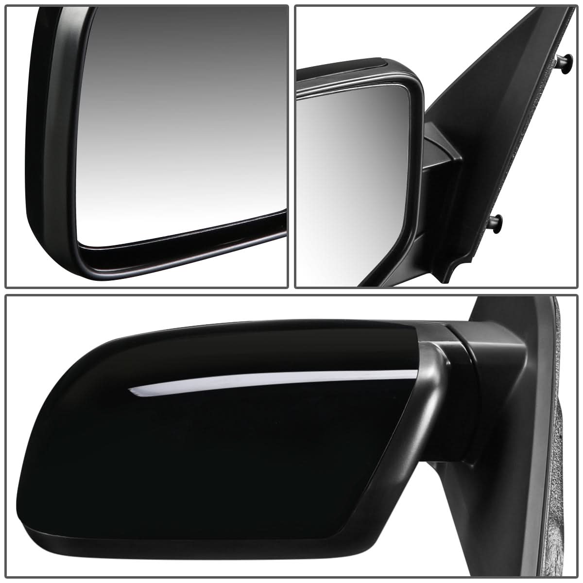 2009-2015 Honda Pilot OEM Style Powered Side Mirror - Textured Black