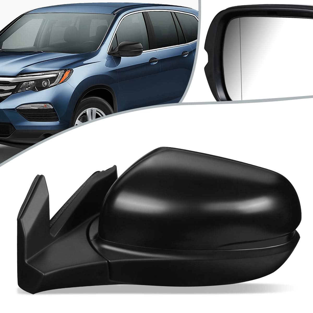 2016-2018 Honda Pilot OEM Power Folding Side Mirror - Left