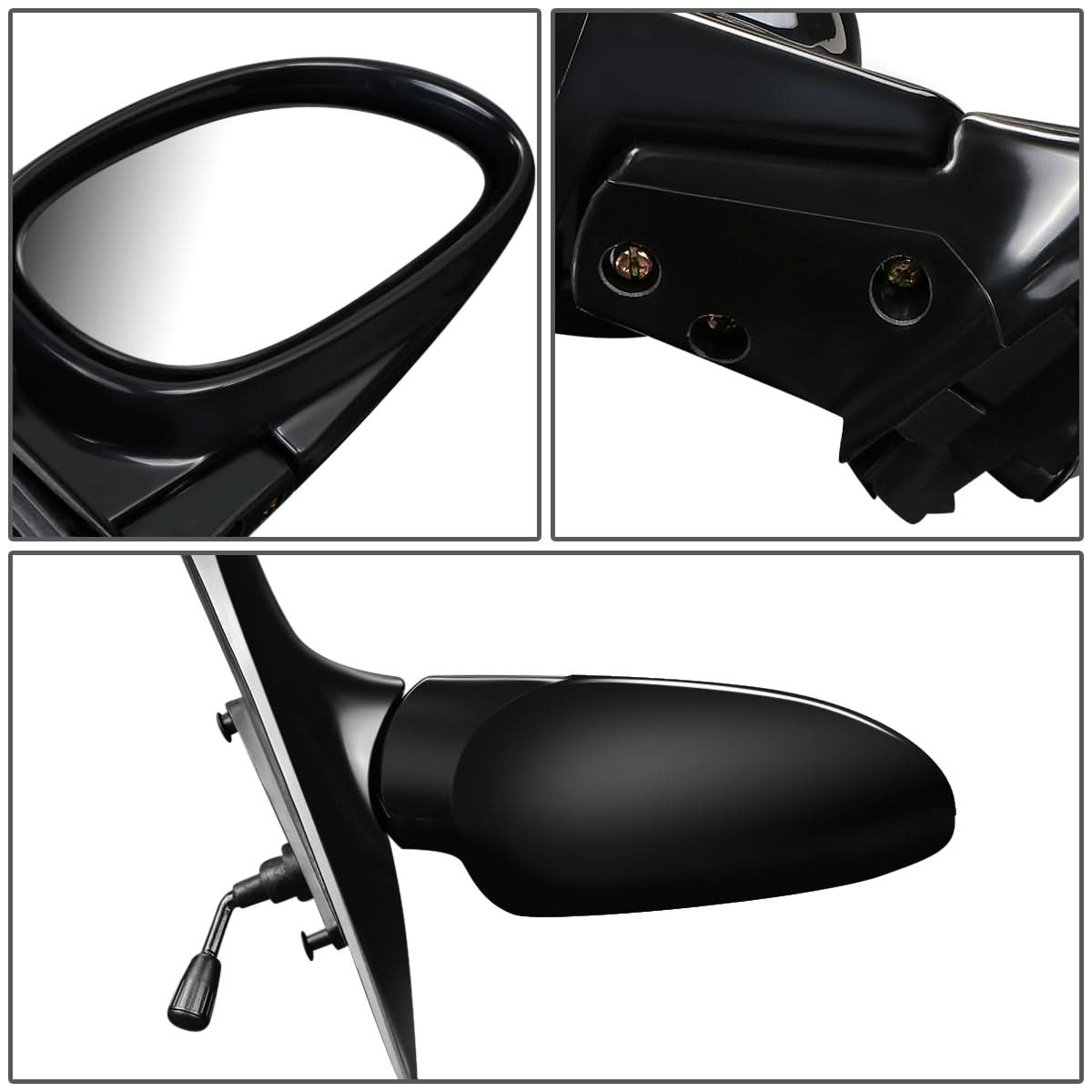 92-95 Honda Civic Manual Folding Side Mirror - Right