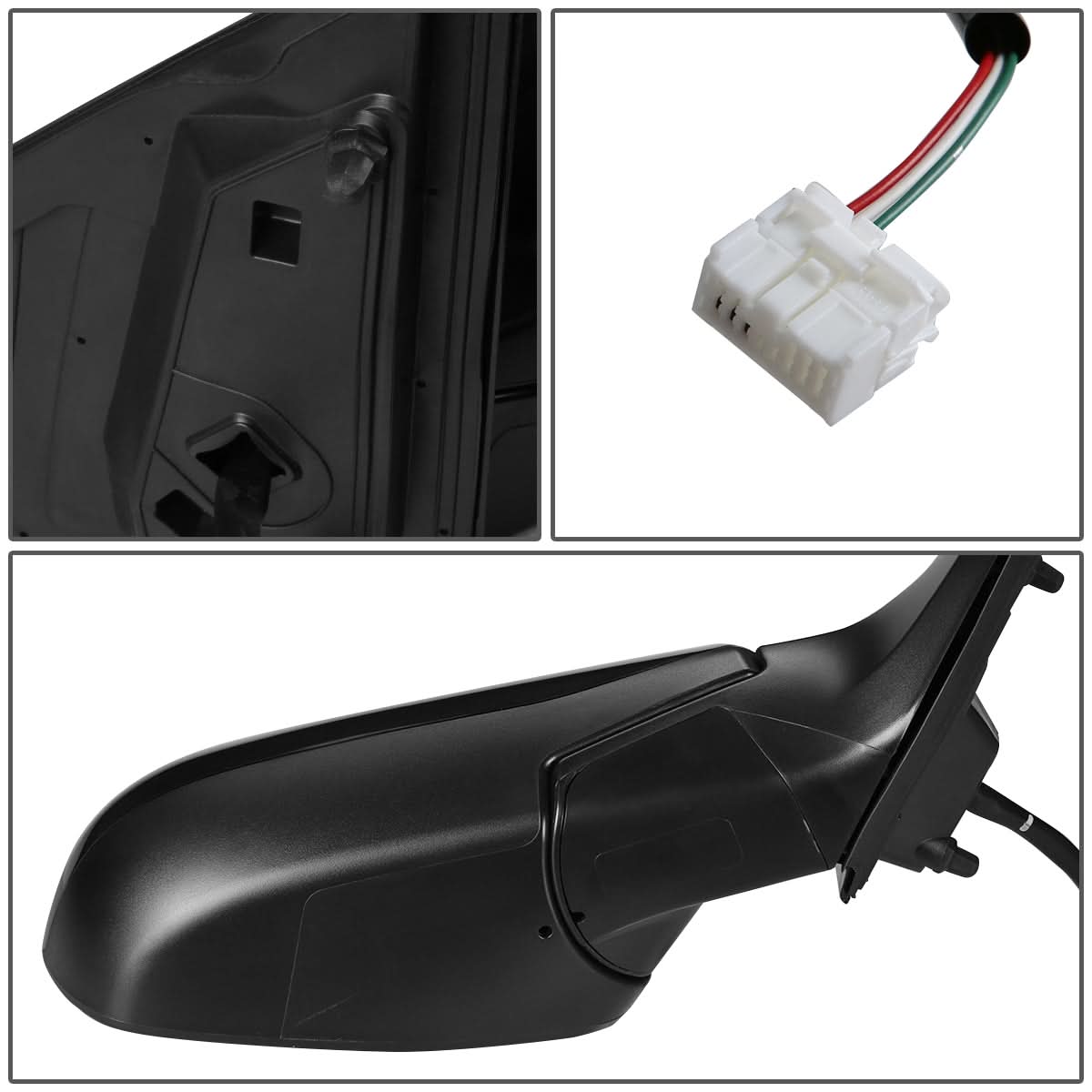 2012-2016 Honda CR-V OEM Powered Side Mirror - Textured Black Right