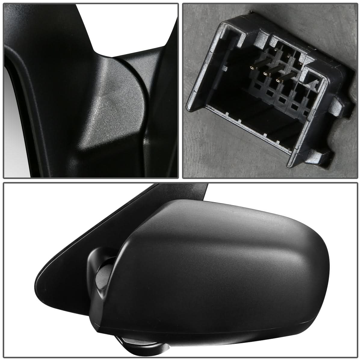 2007-2009 Hyundai Santa Fe OEM Style Powered Side Mirror - Left