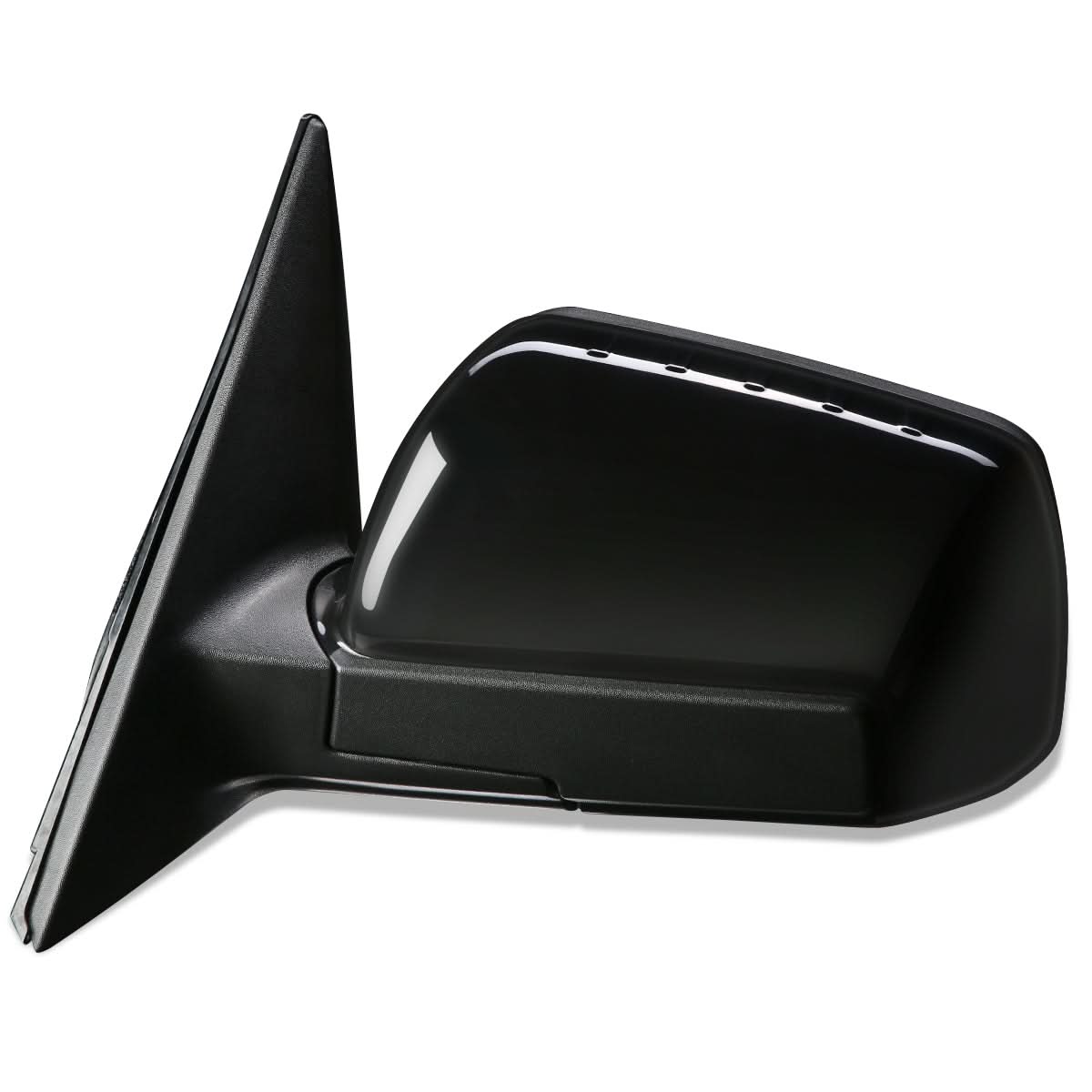 2012-2013 Kia Soul Manual Side Mirror - Textured Black Left