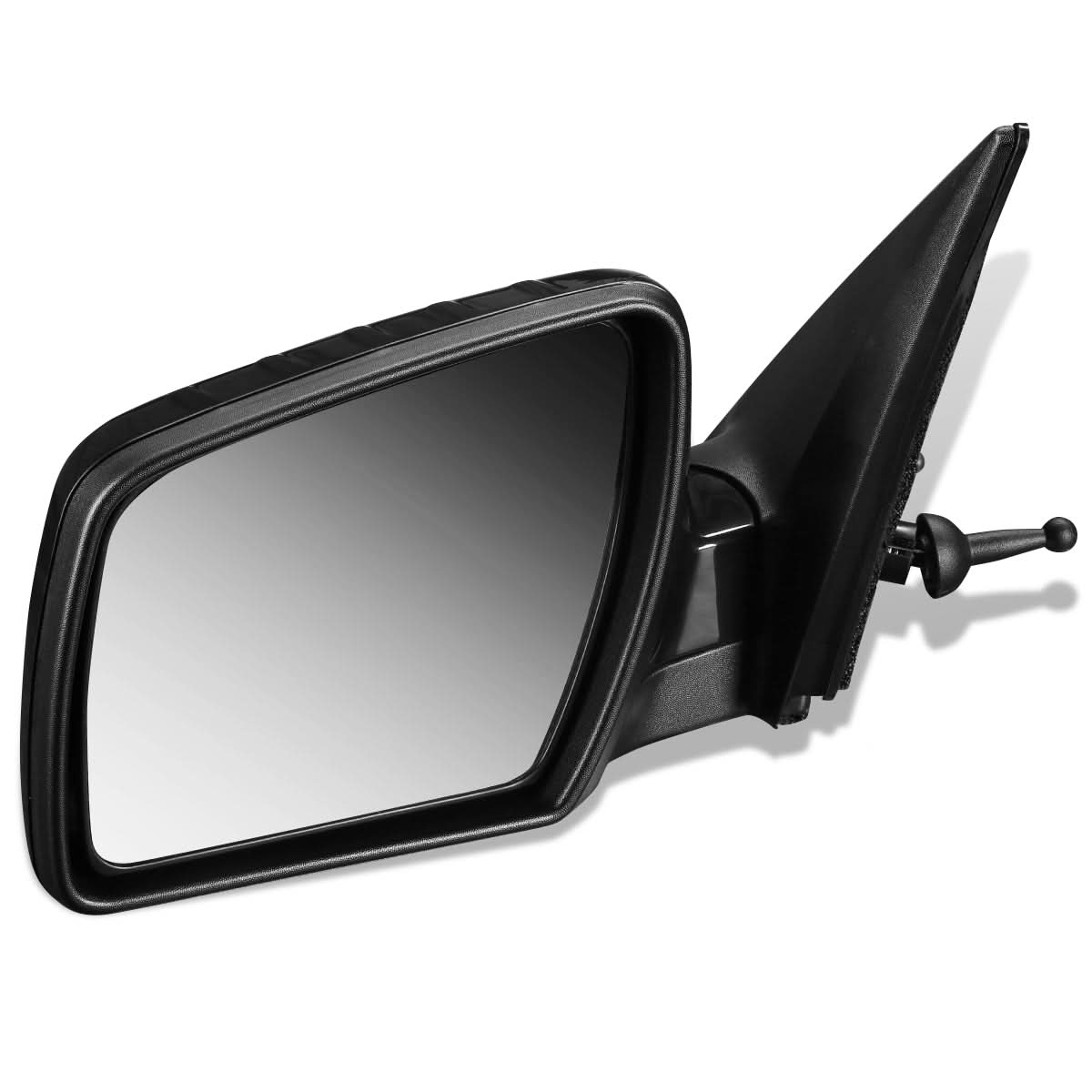 2012-2013 Kia Soul Manual Side Mirror - Textured Black Left