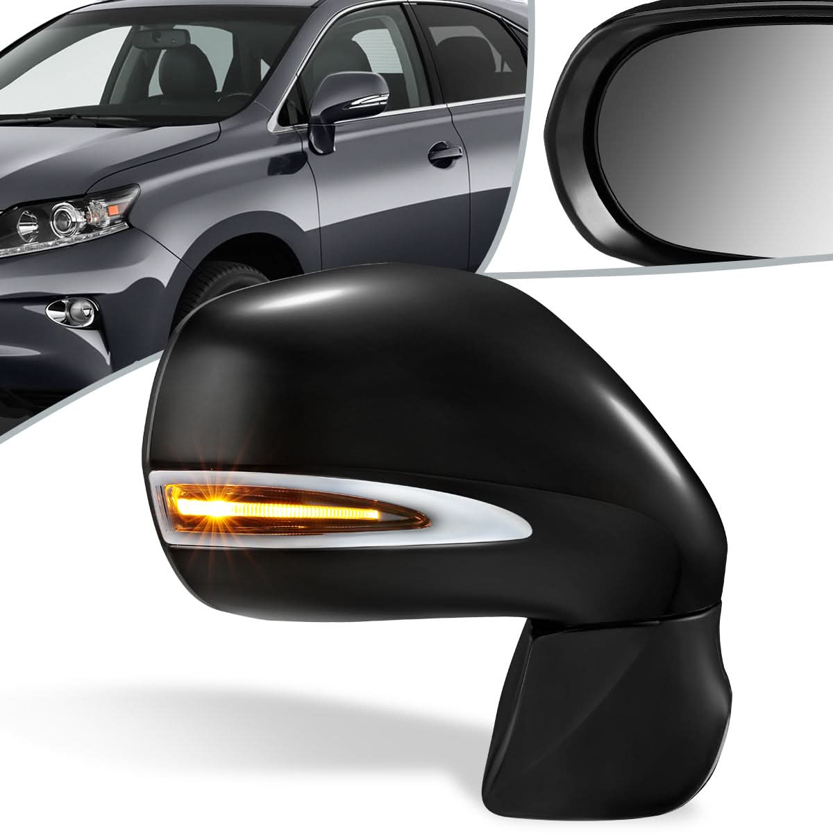 2010-2012 Lexus RX350 RX450H OE Style Power Folding Side Mirror Right
