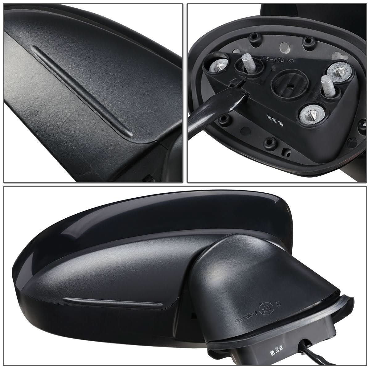 14-15 Mazda 3 OEM Style Powered Paintable Right Side Mirror