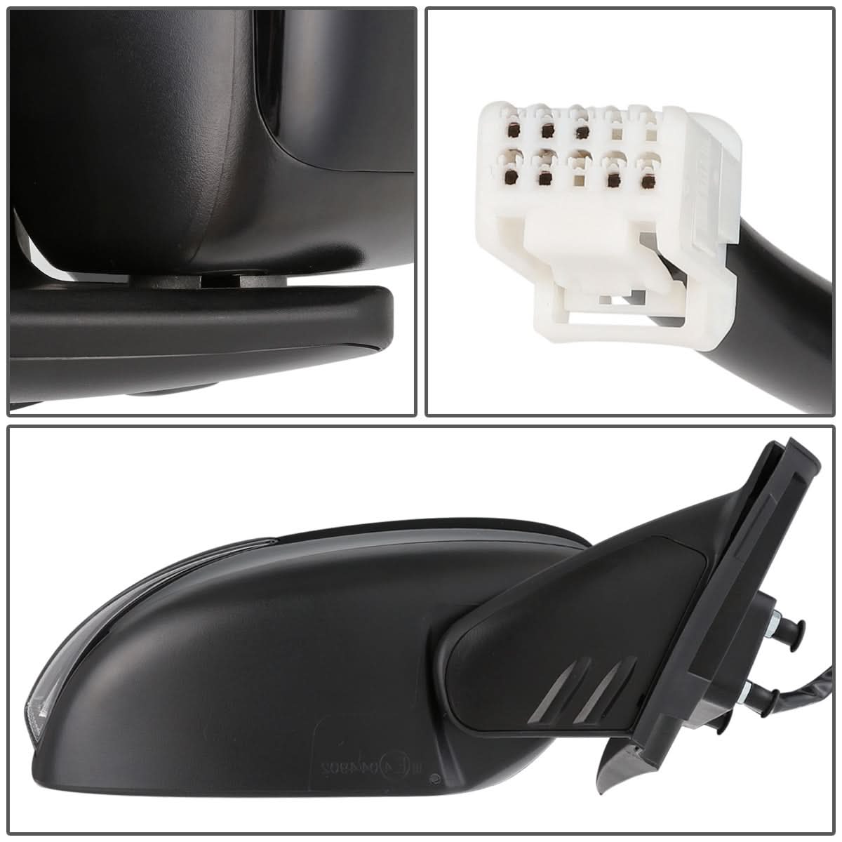 08-17 Mitsubishi Lancer OEM Powered Heated Folding Side Mirror