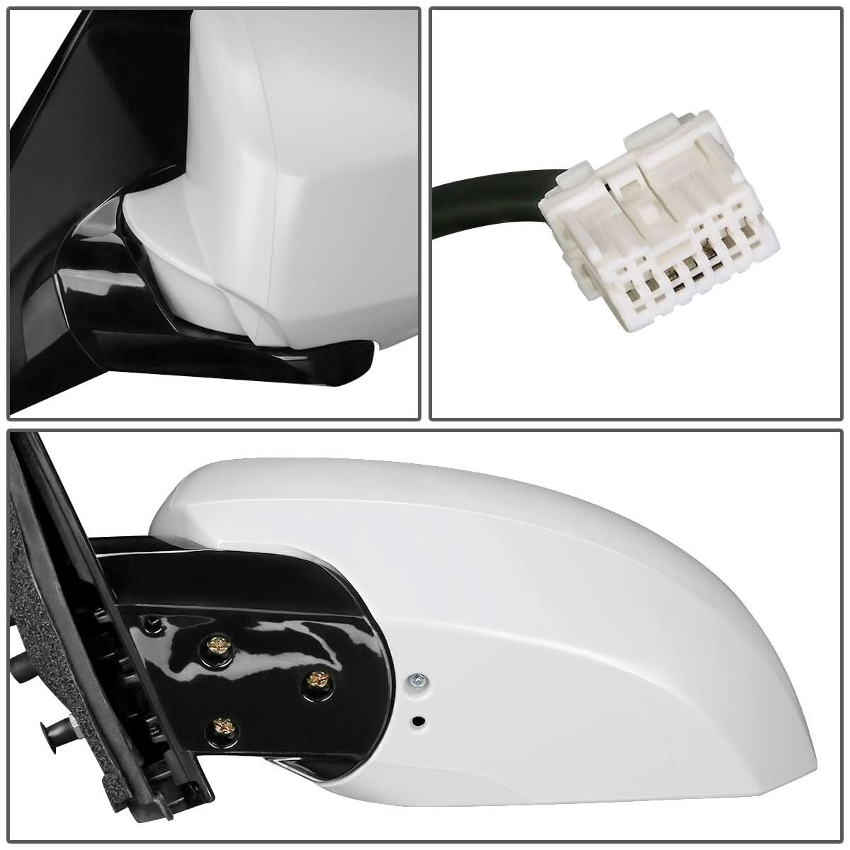 2004-2008 Nissan Maxima OEM Power Side Mirror Left White