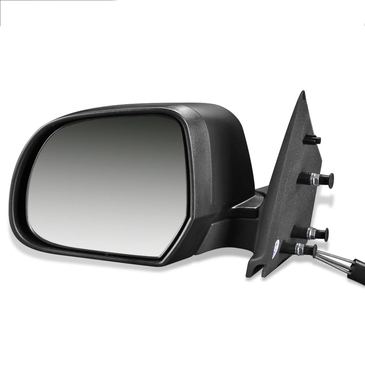 2012-2015 Nissan Versa OEM Manual Side Mirror - Textured Black Left