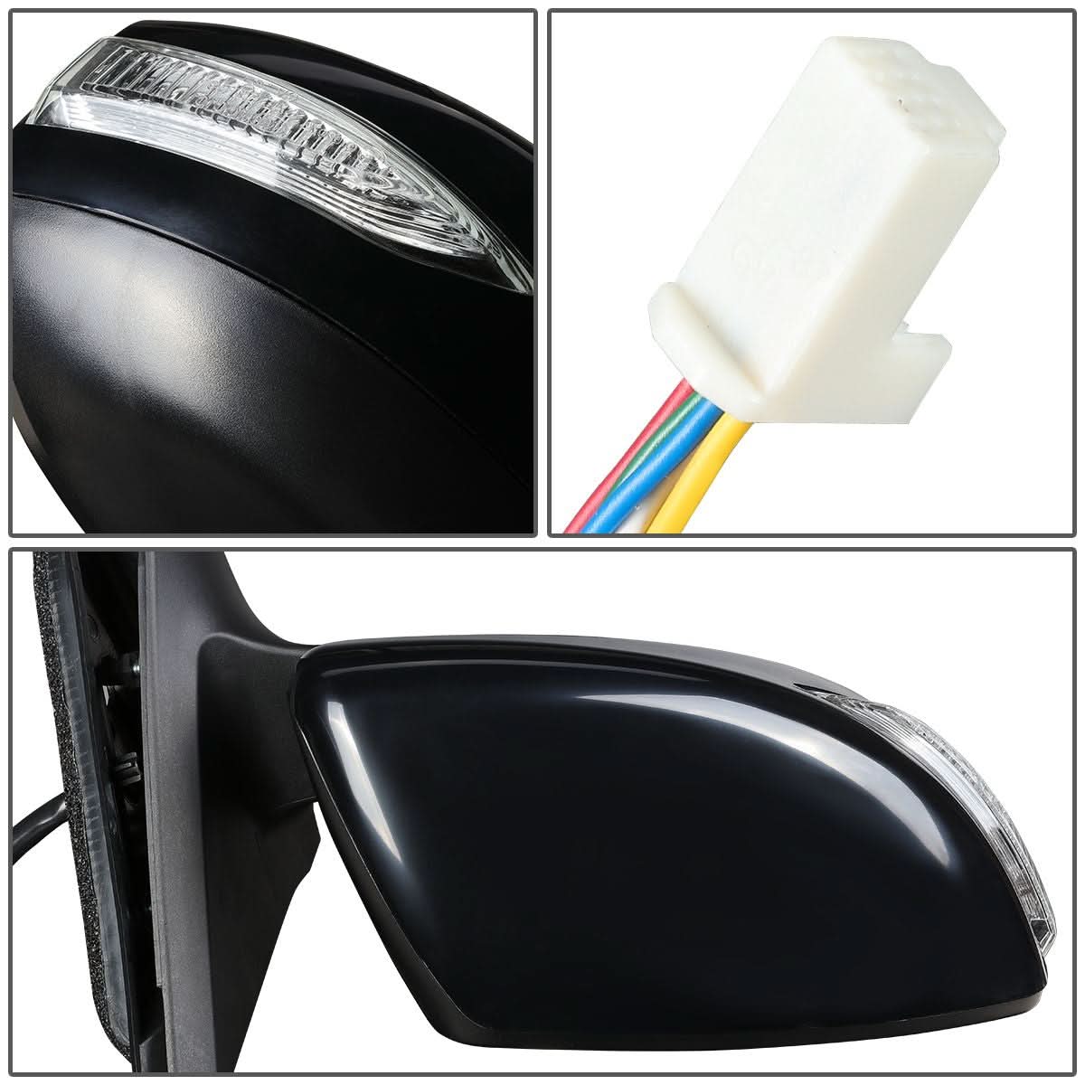 2013-2018 Nissan Altima OEM Powered Side Mirror - Right - Black
