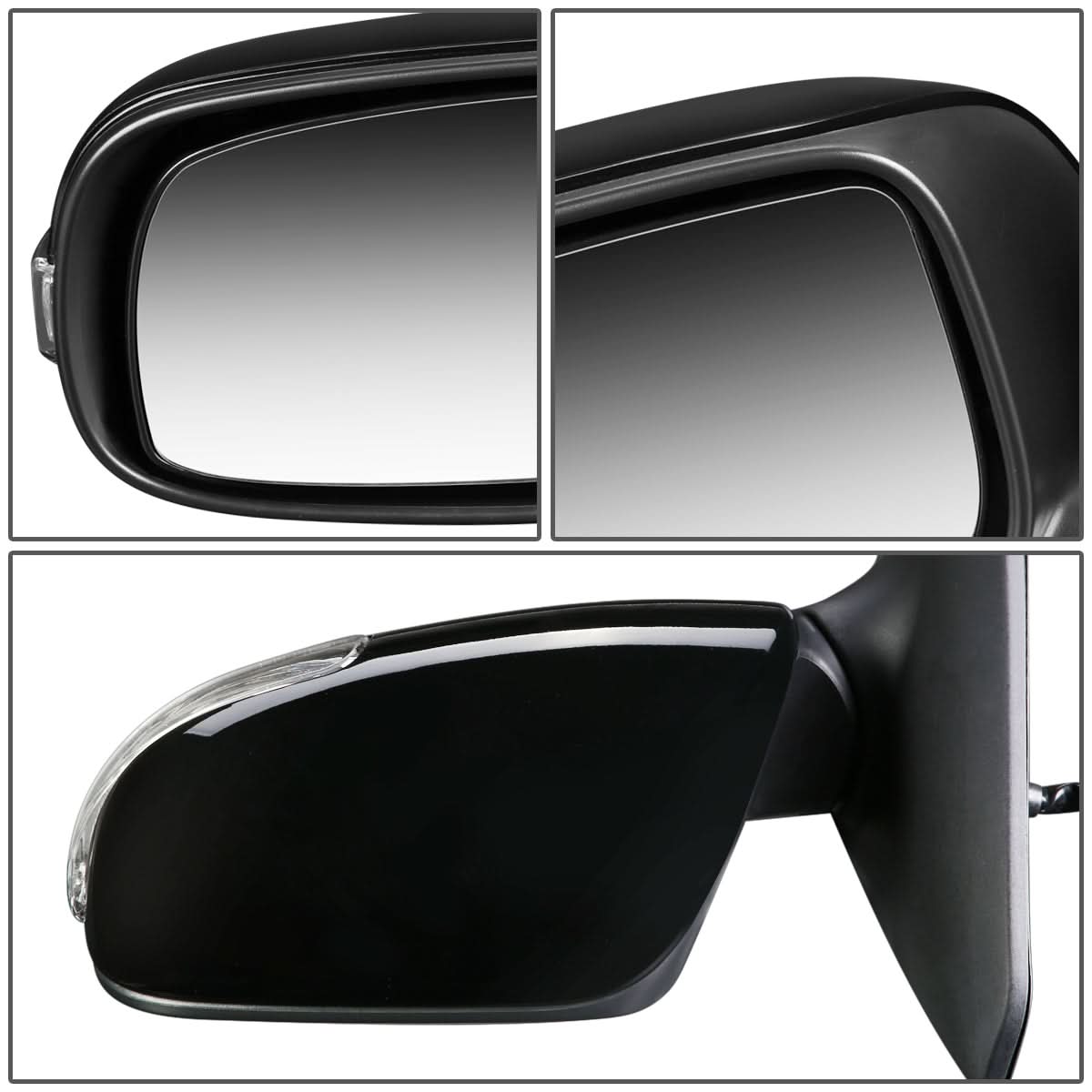 2011-2016 Scion tC OEM Powered Paintable Black Left Mirror