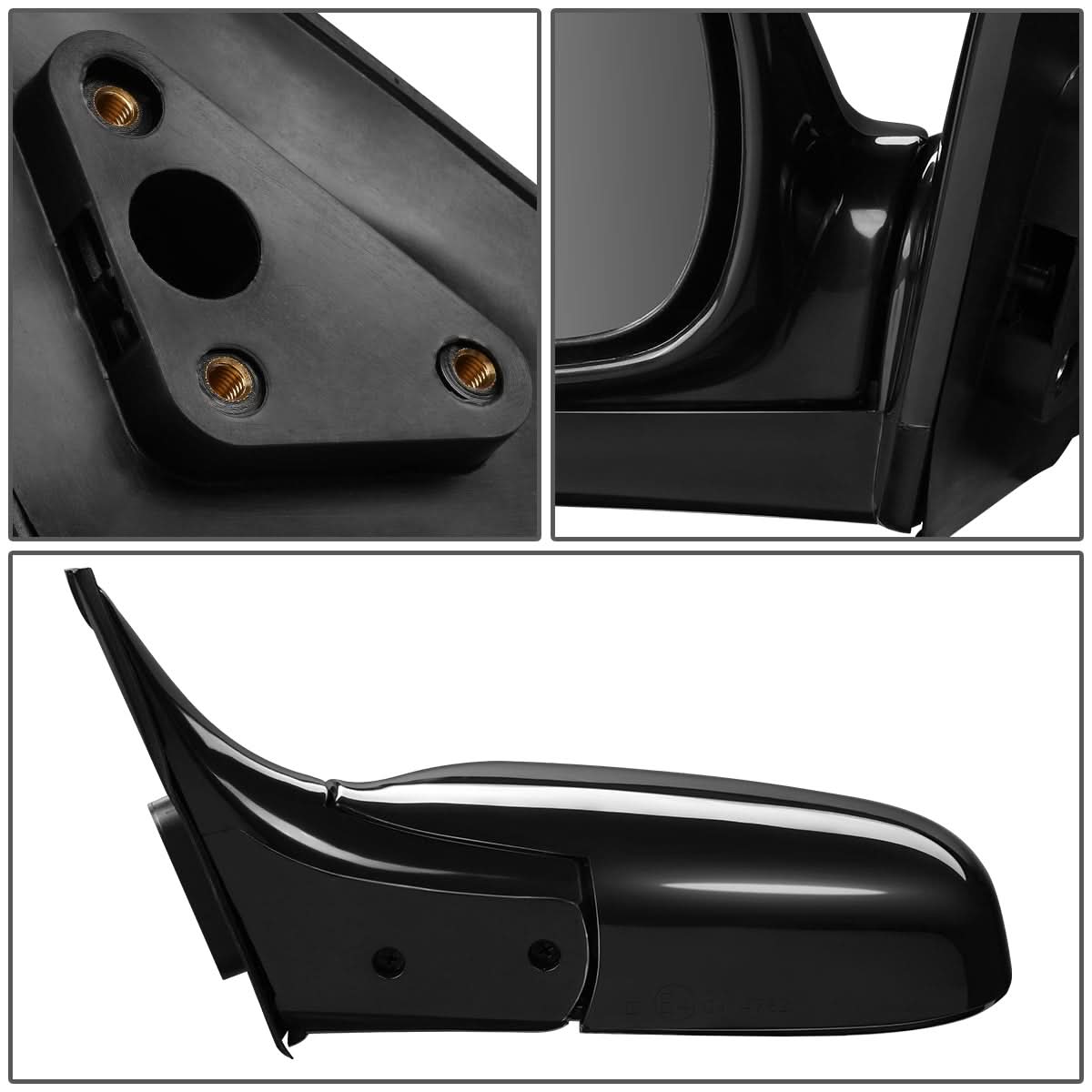 93-97 Toyota Corolla OEM Style Manual Folding Side Mirror Left