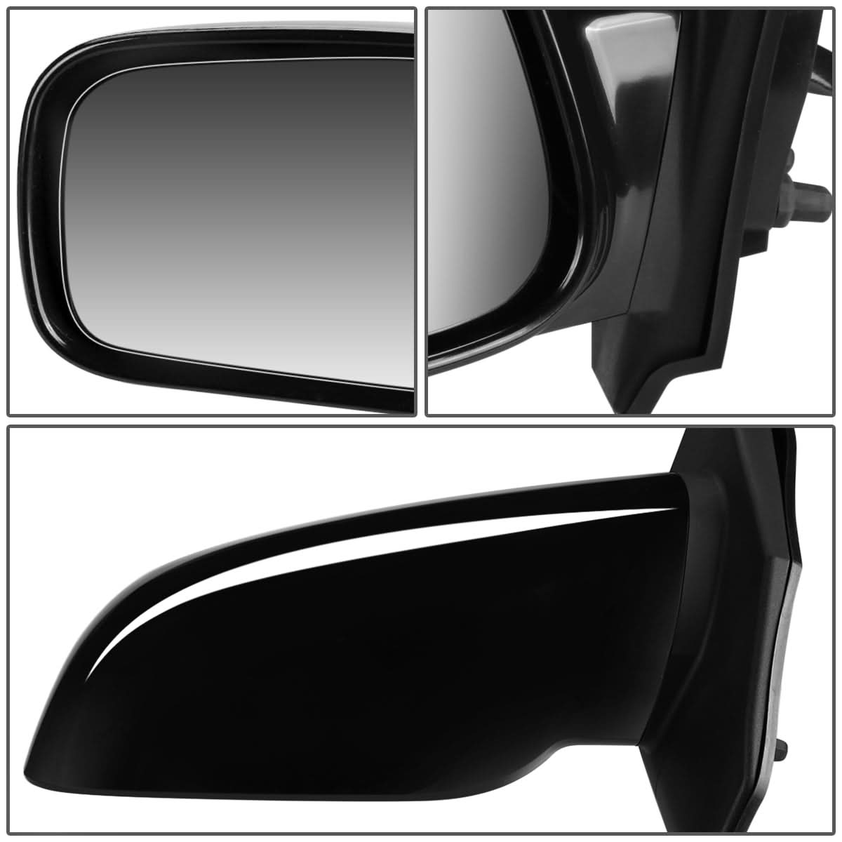 03-08 Toyota Corolla OEM Powered Side Mirror - Left (Black)