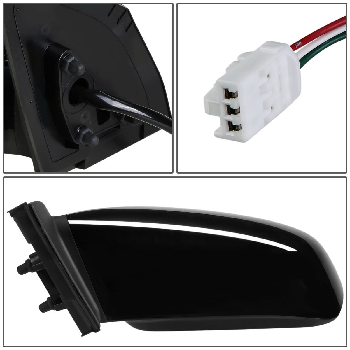 03-08 Toyota Corolla OEM Powered Side Mirror - Left (Black)