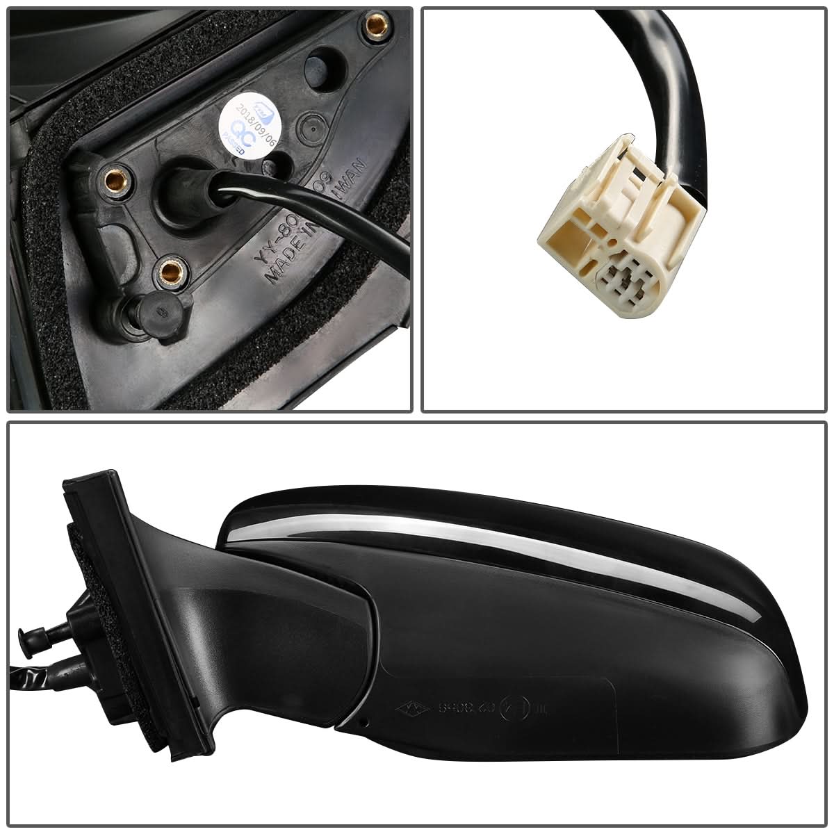 2006-2008 Toyota RAV4 OEM Style Powered Heated Side Mirror - Left