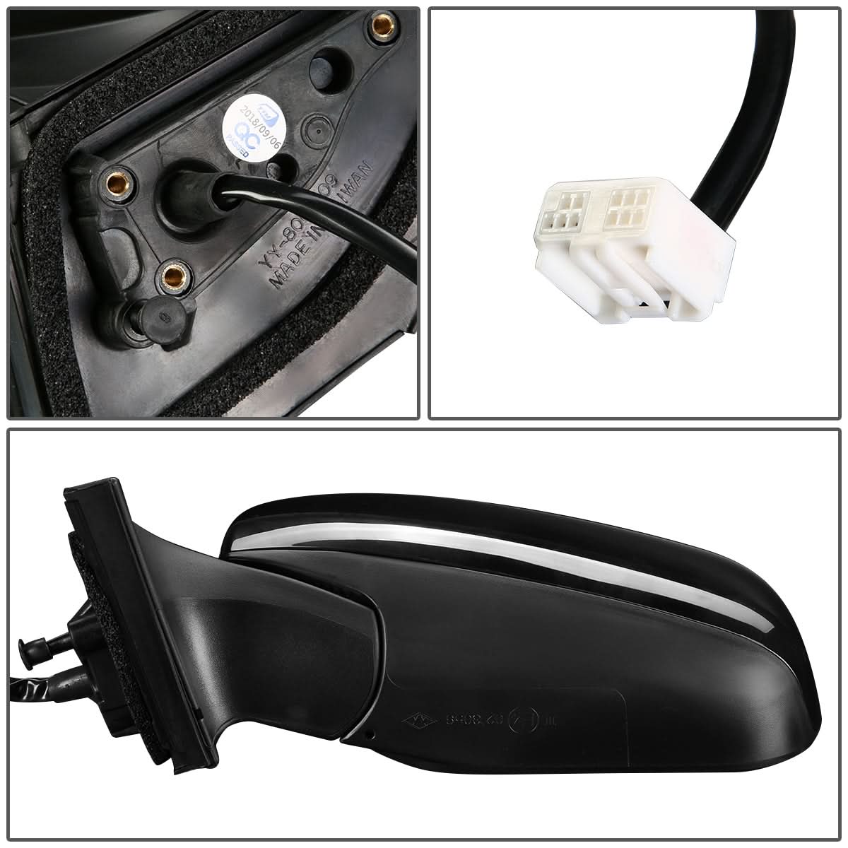 09-12 Toyota RAV4 OEM Style Powered Side Mirror - Left
