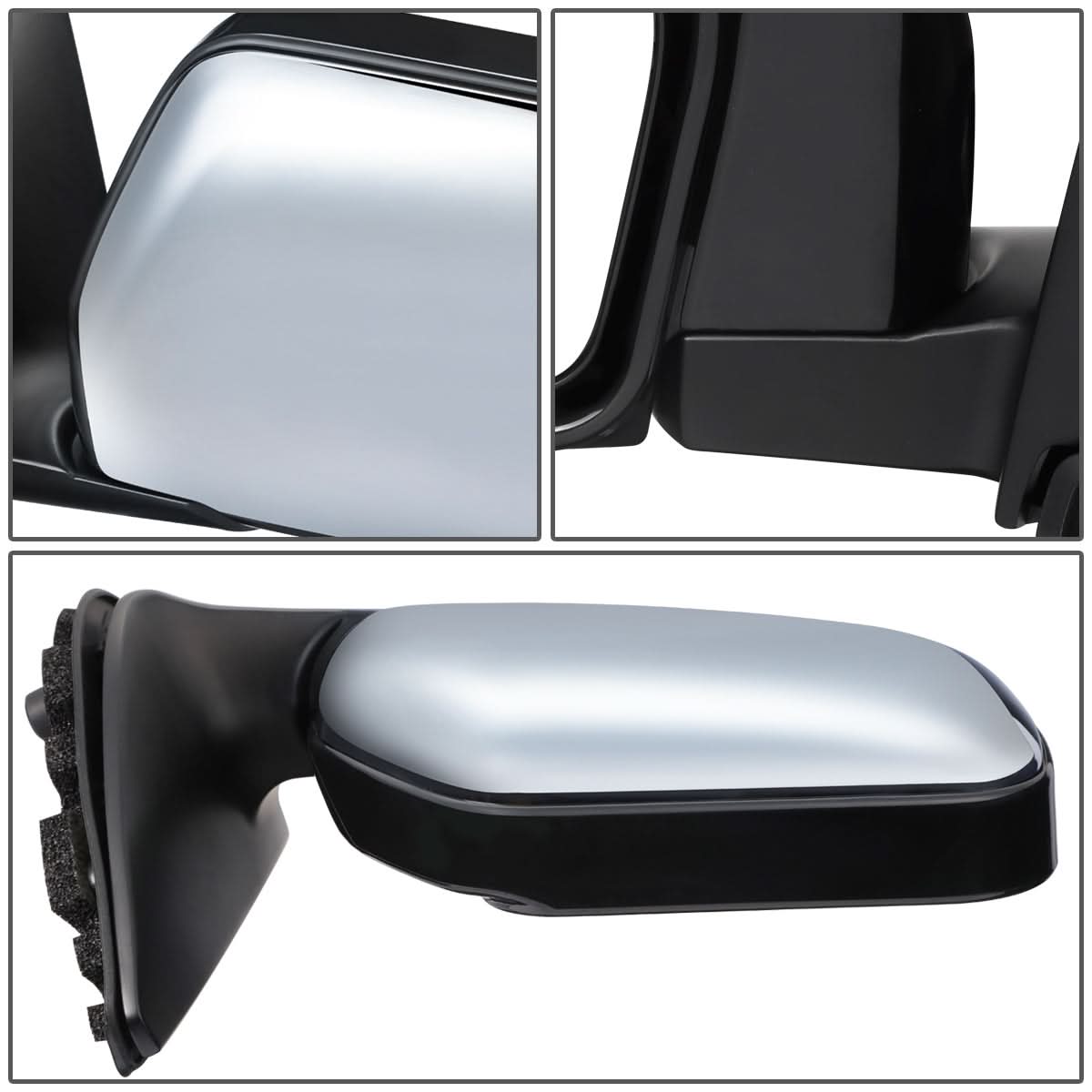 93-98 Toyota T100 OEM Style Powered Folding Mirror - Chrome Right