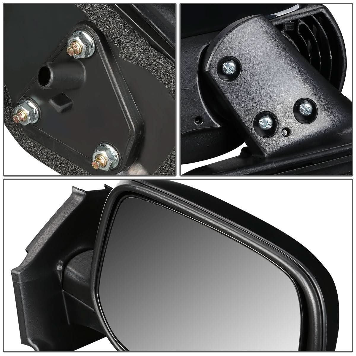 06-11 Toyota Yaris OEM Right Side Mirror Manual Textured Black