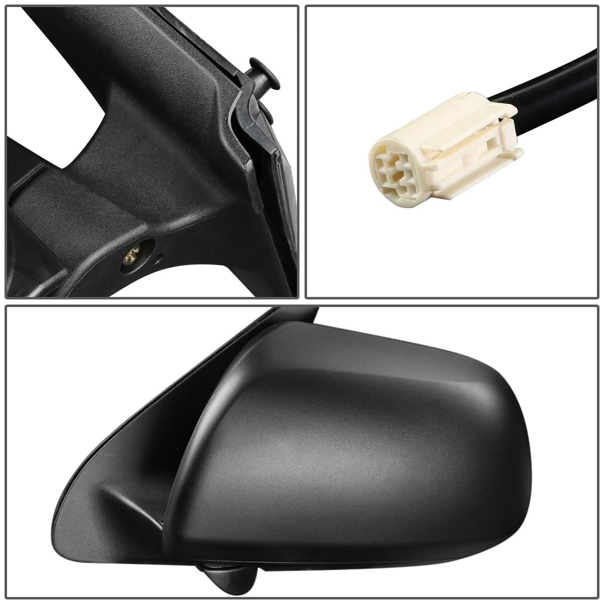 2012-2015 Toyota Tacoma Power Folding Side Mirror Right Black