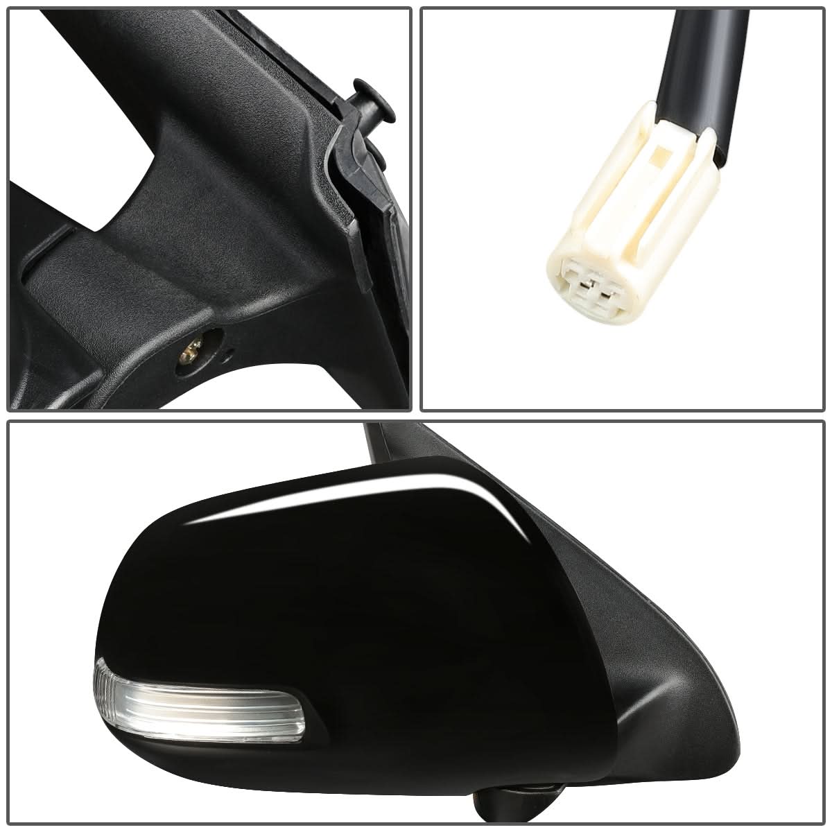 2012-2015 Toyota Tacoma OEM Powered Side Mirror Right Black