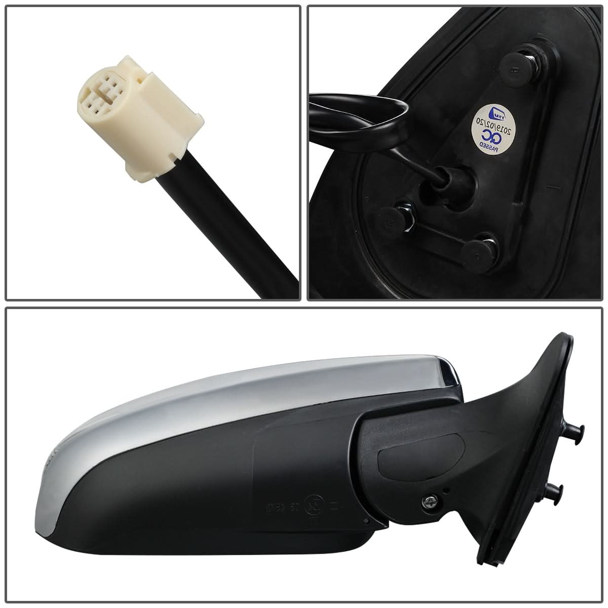 2012-2015 Toyota Tacoma OEM Power Folding Mirror - Right Chrome