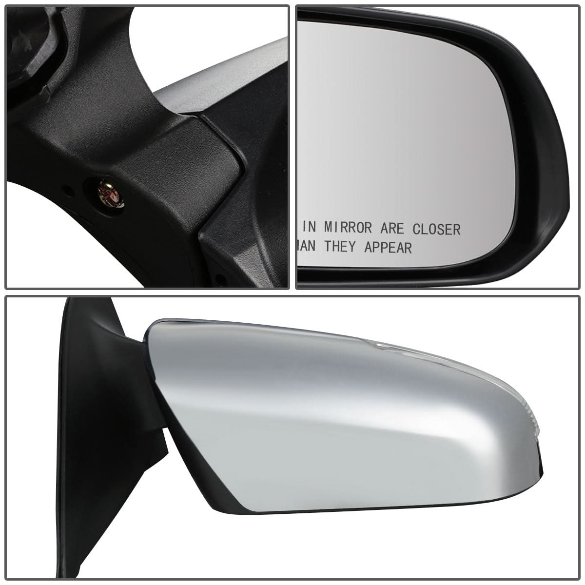 2012-2015 Toyota Tacoma OEM Power Folding Mirror - Right Chrome