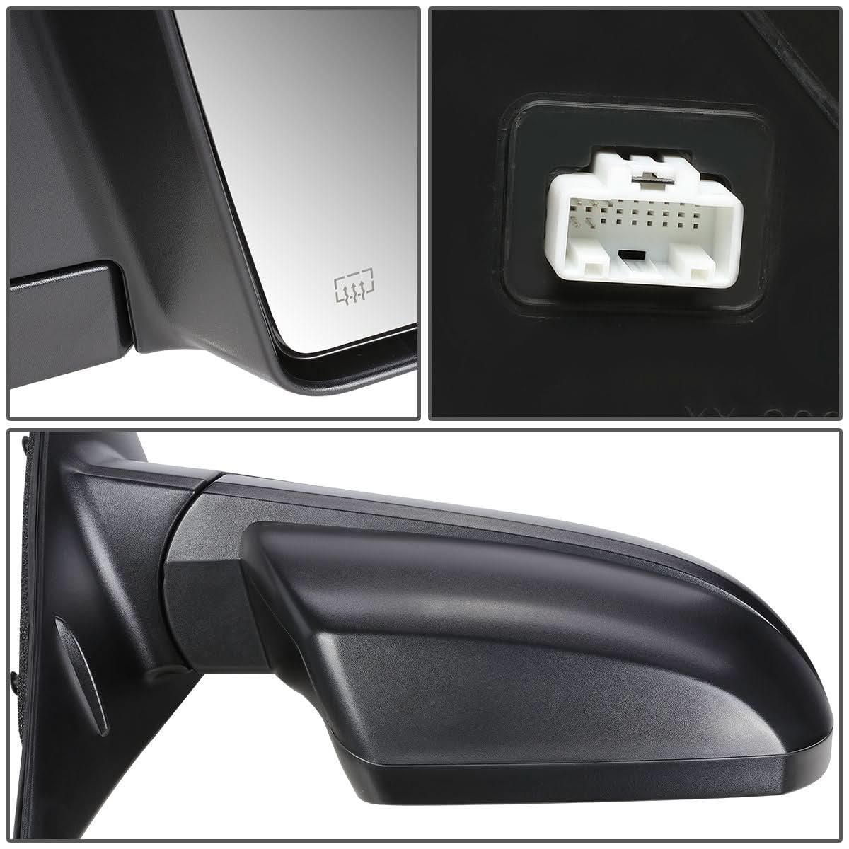 14-18 Toyota Tundra OEM Powered Heated Side Mirror Right Black