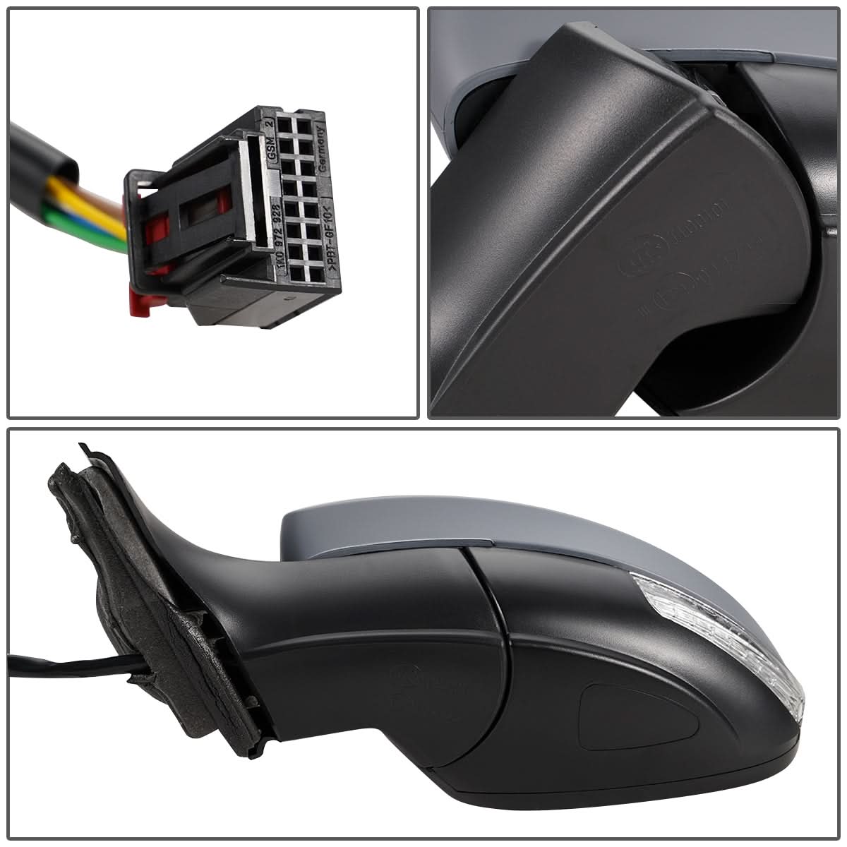 2009-2011 Volkswagen Tiguan OEM Powered Heated Folding Side Mirror Left