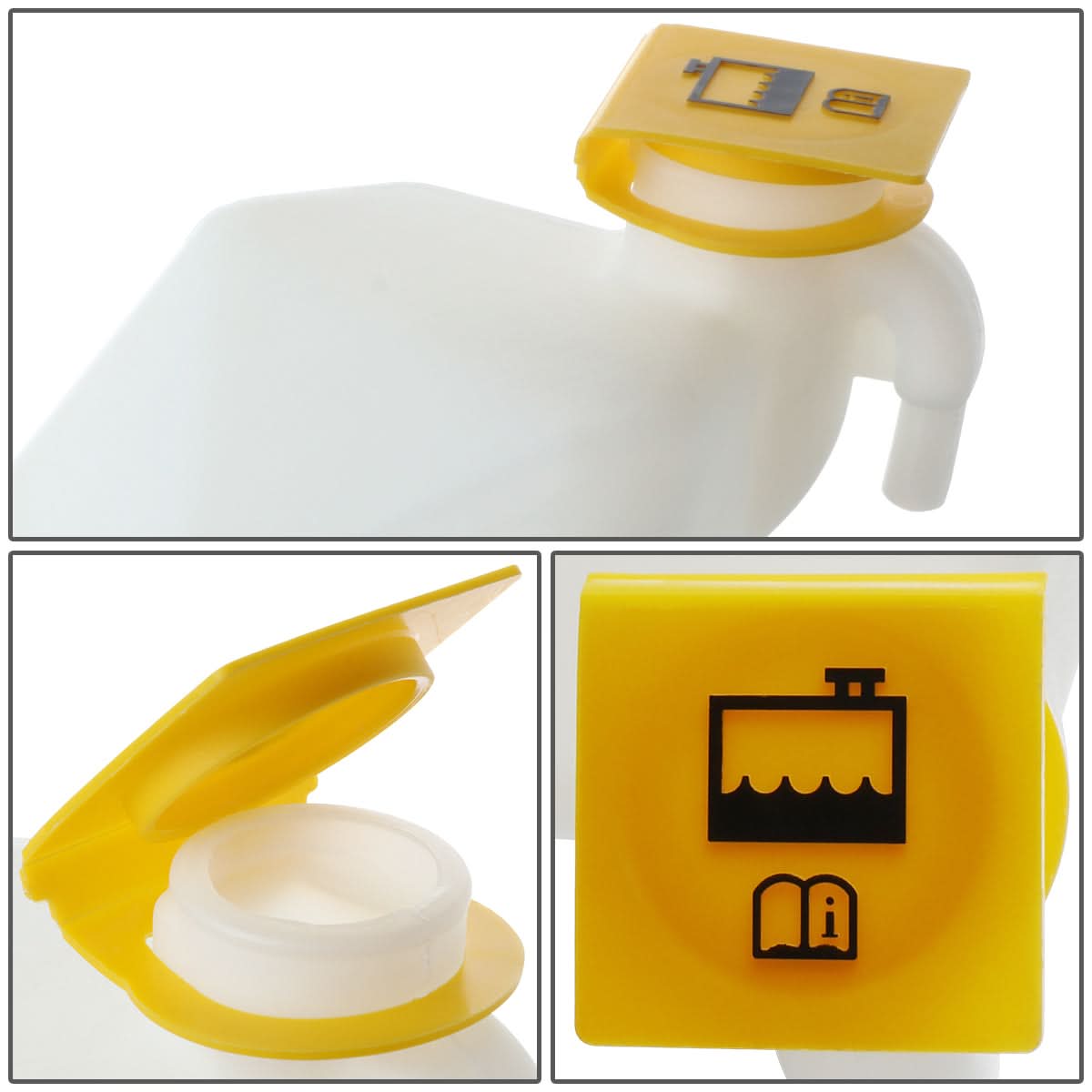 2004-2009 Dodge Ram 2500 3500 5.9L Coolant Recovery Tank - White