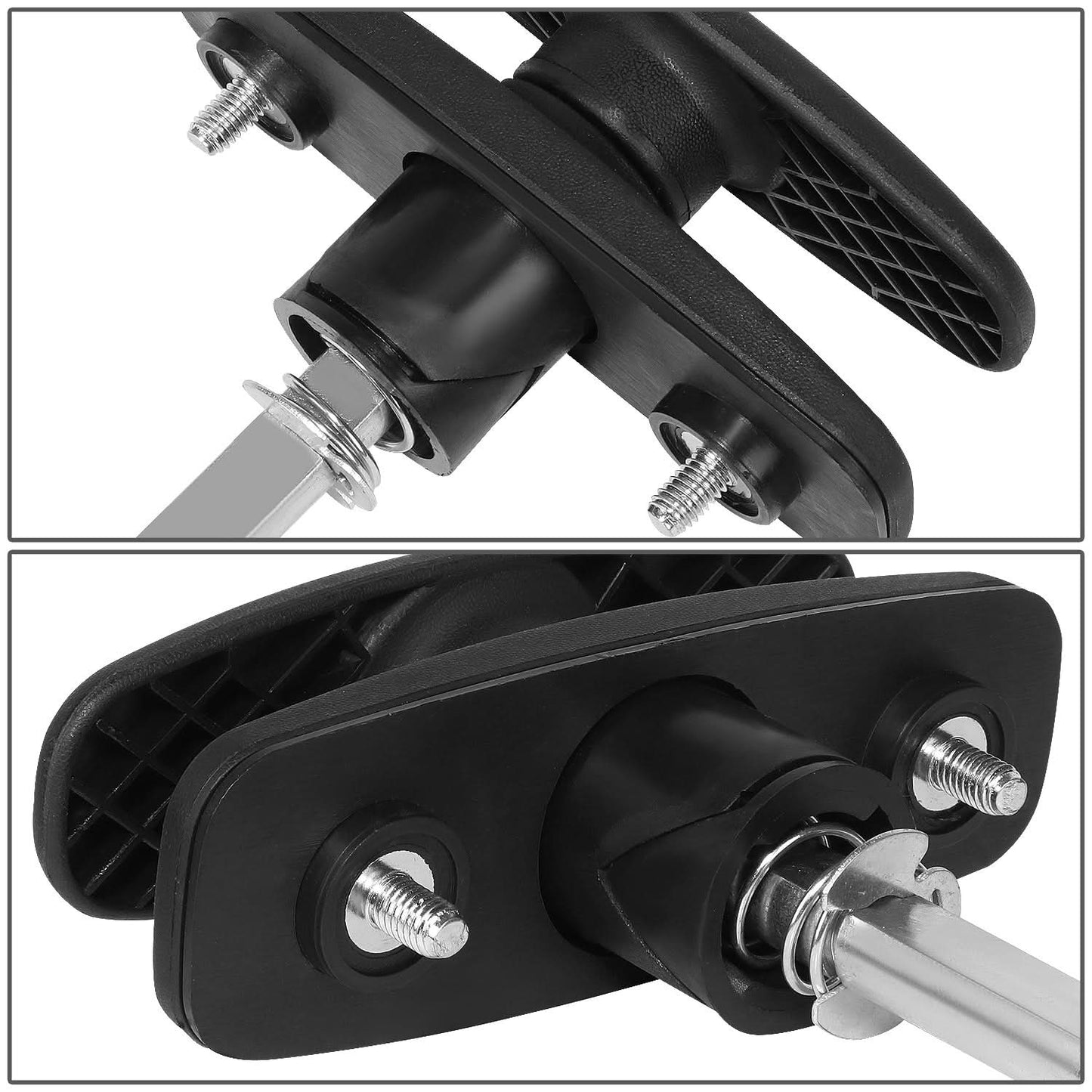 1997-2002 Ford Expedition Door Handle Covers - Smooth Black ABS