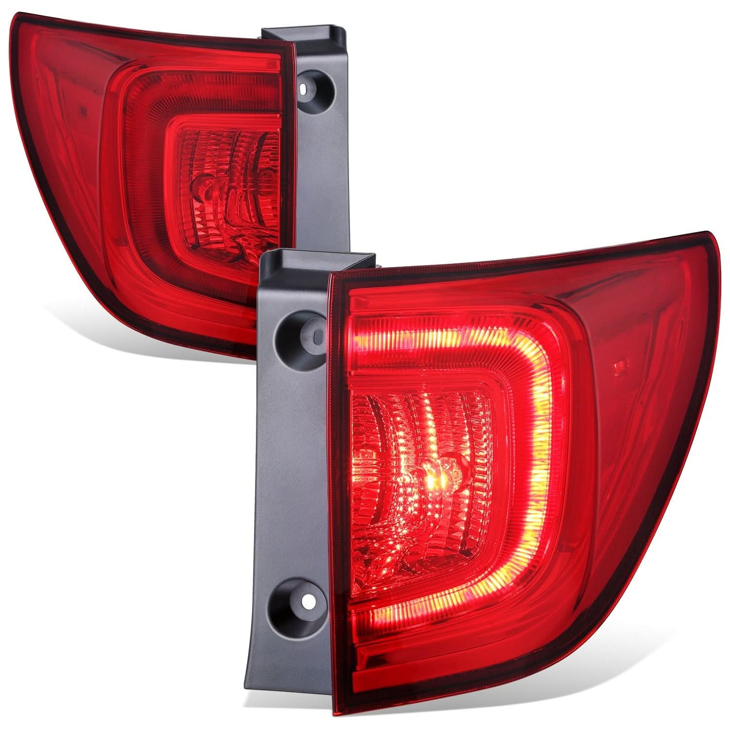 2016-2018 Honda Pilot OE Style Tail Lights - Chrome Housing