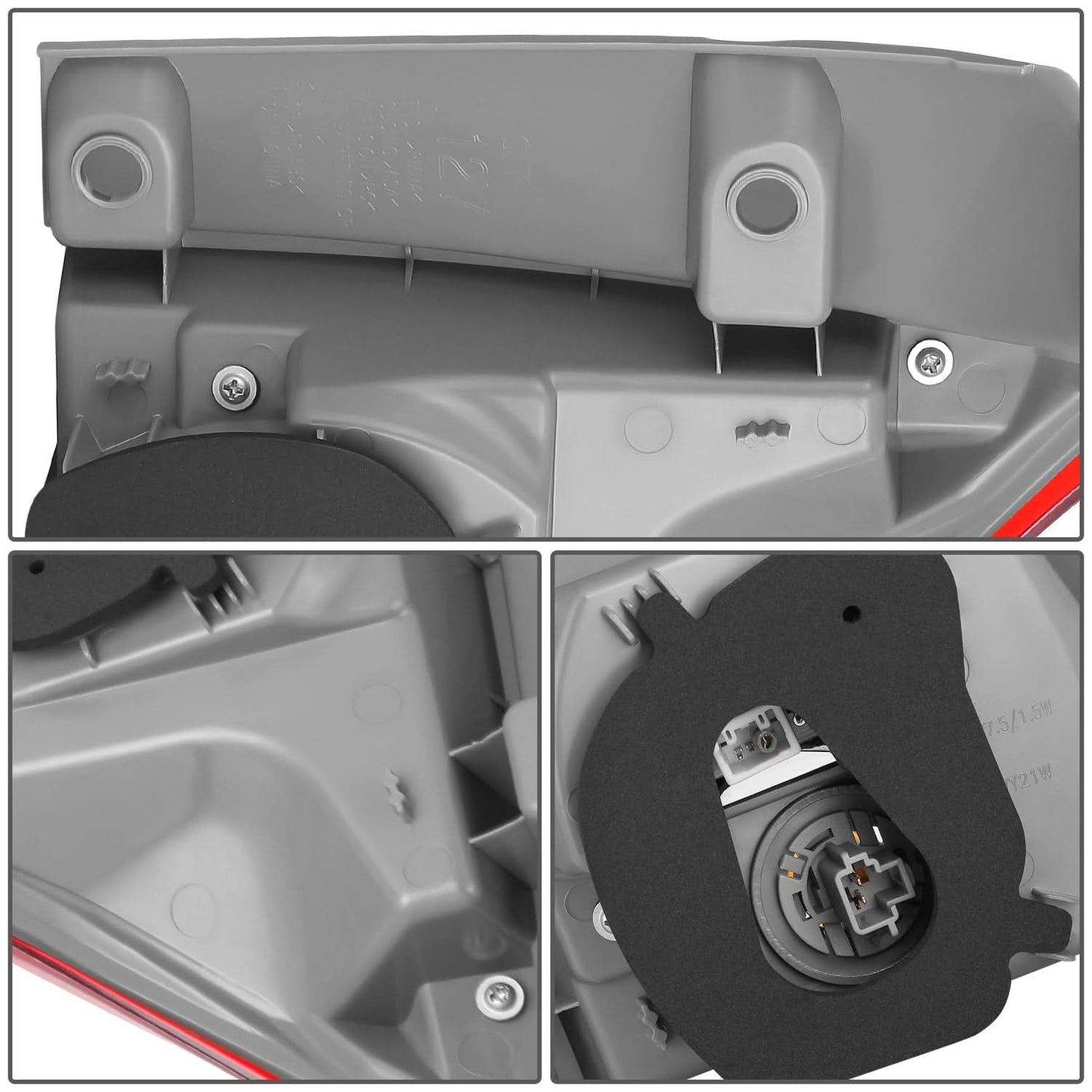 2011-2014 Toyota Sienna OE Style LED Tail Light - Left Red/Clear