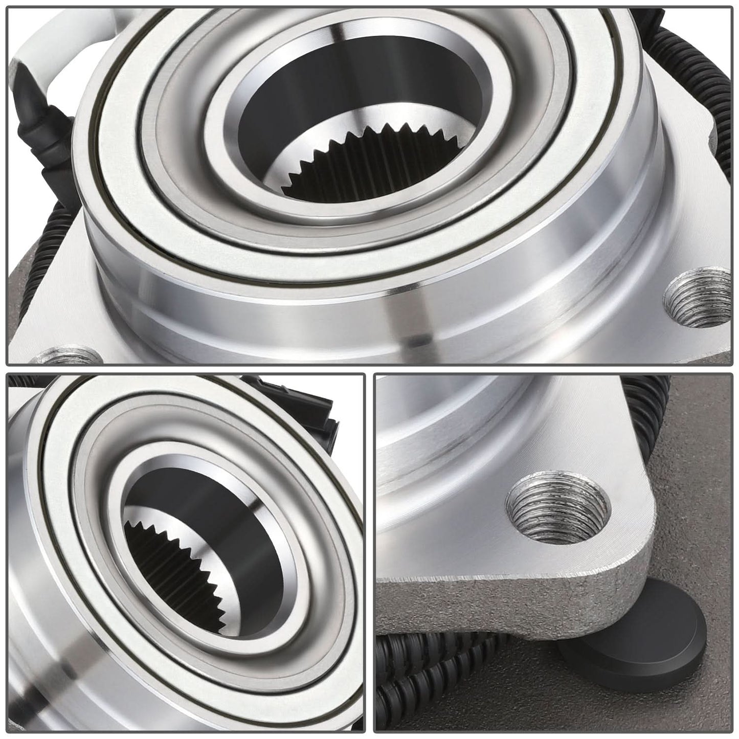1997-2000 Ford F-150 4WD Wheel Hubs & Bearings with 4 Wheel ABS