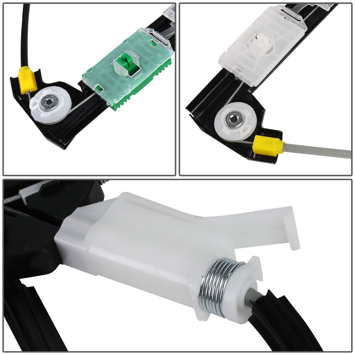 04-14 Audi A3 Window Motor & Regulator Set - Steel/Plastic