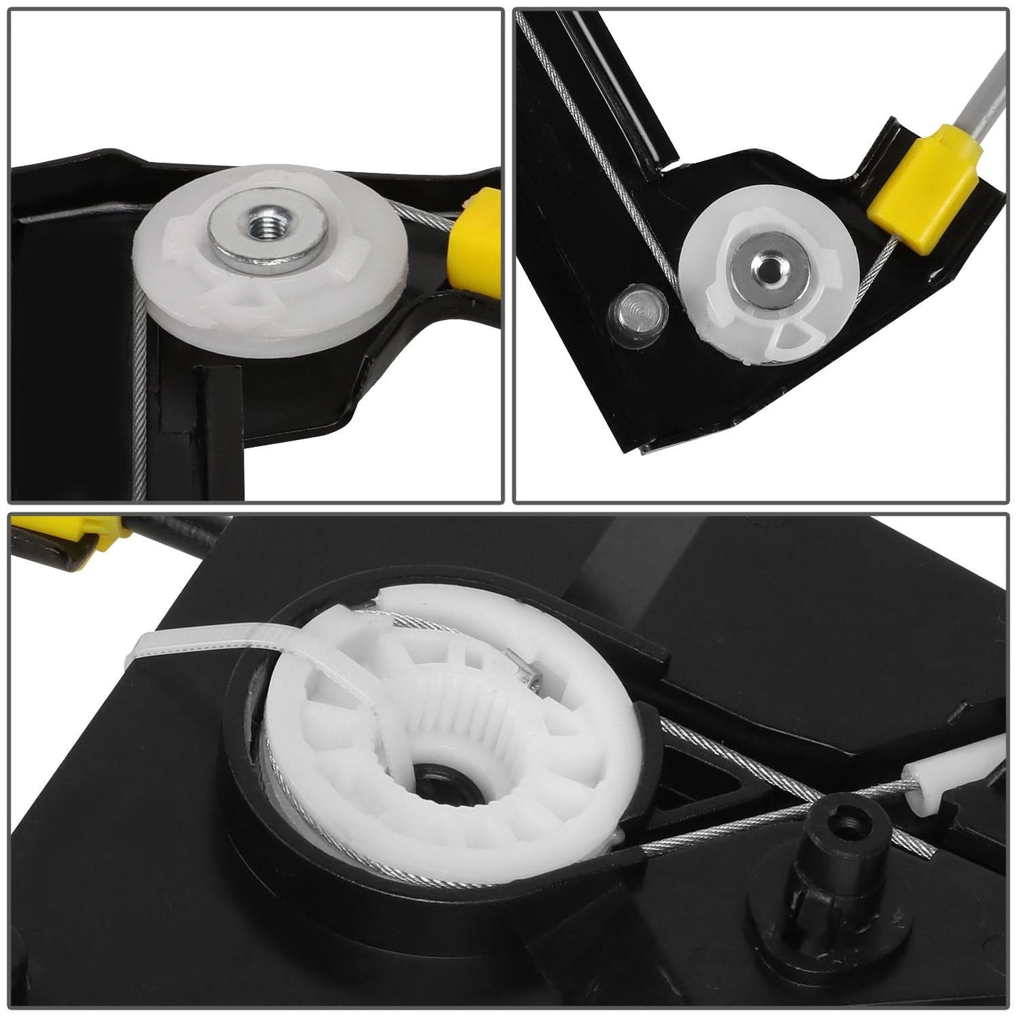 04-14 Audi A3 Window Motor & Regulator Set - Steel/Plastic