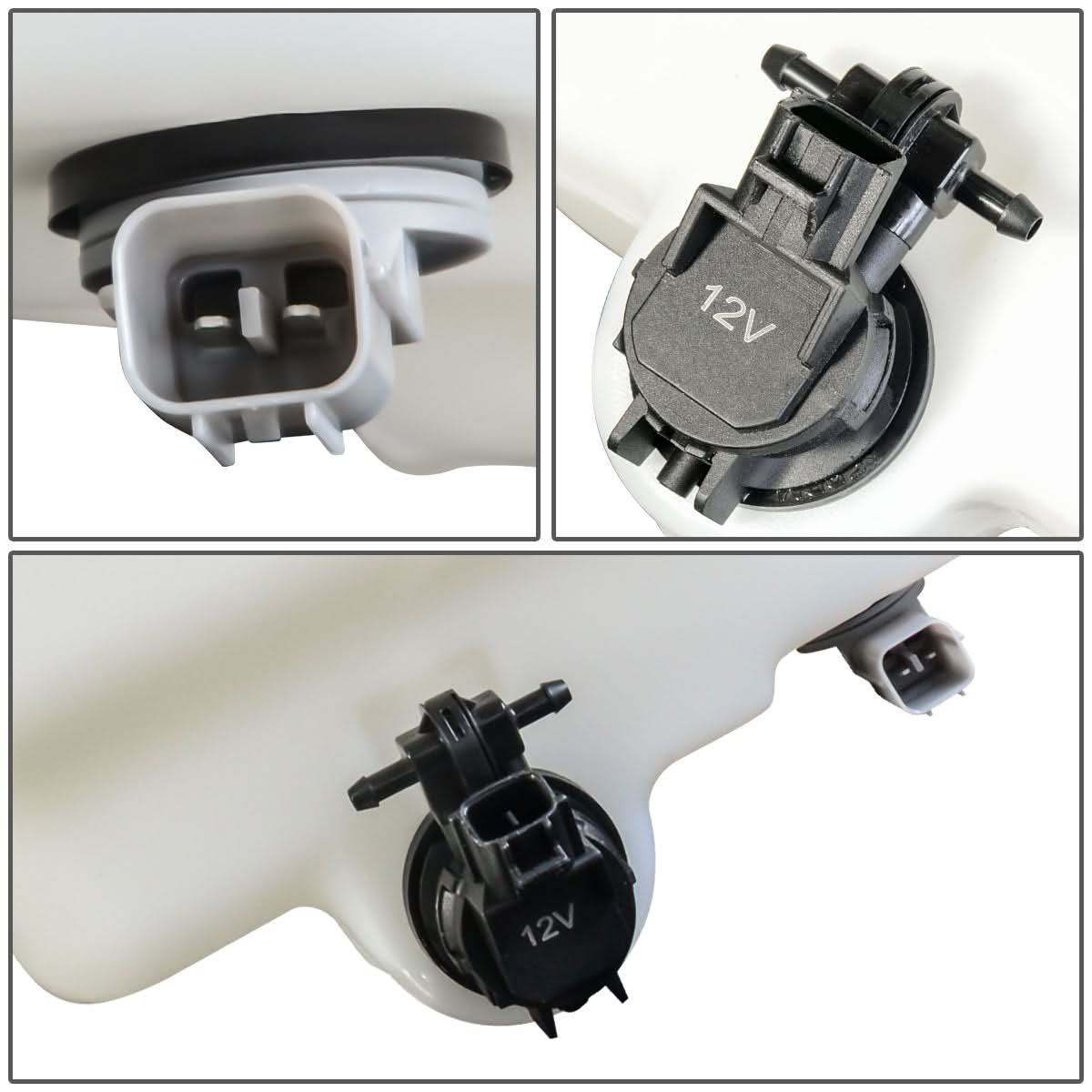 10-13 Acura MDX Windshield Washer Pump - White