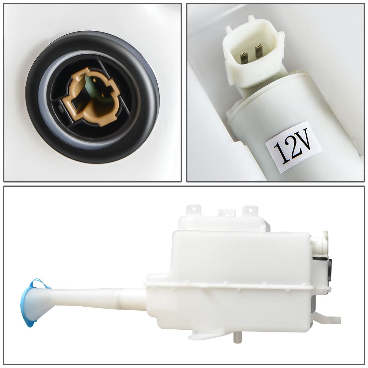04-08 Nissan Maxima Windshield Washer Pump - White
