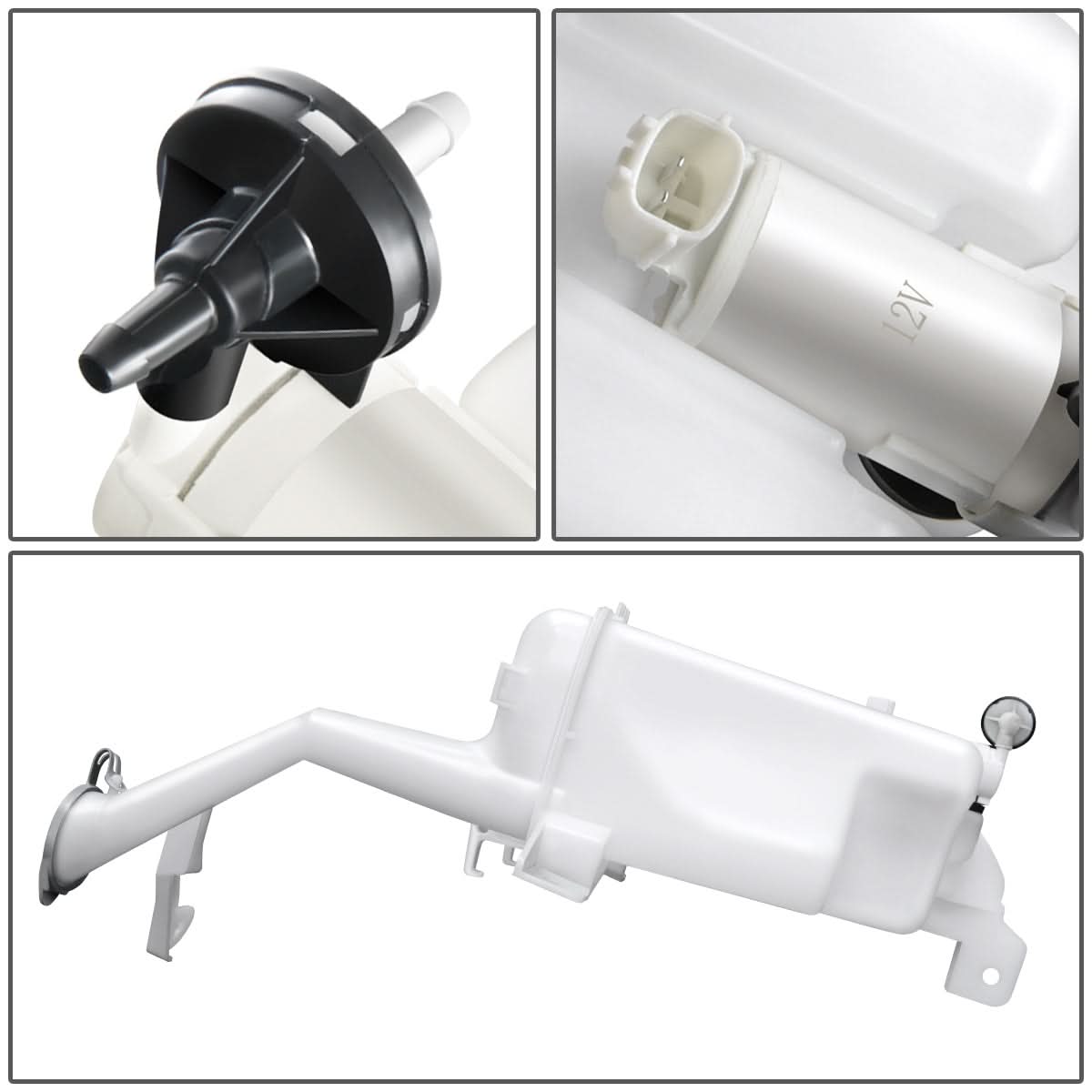 2014-2019 Nissan Versa Windshield Washer Pump - White
