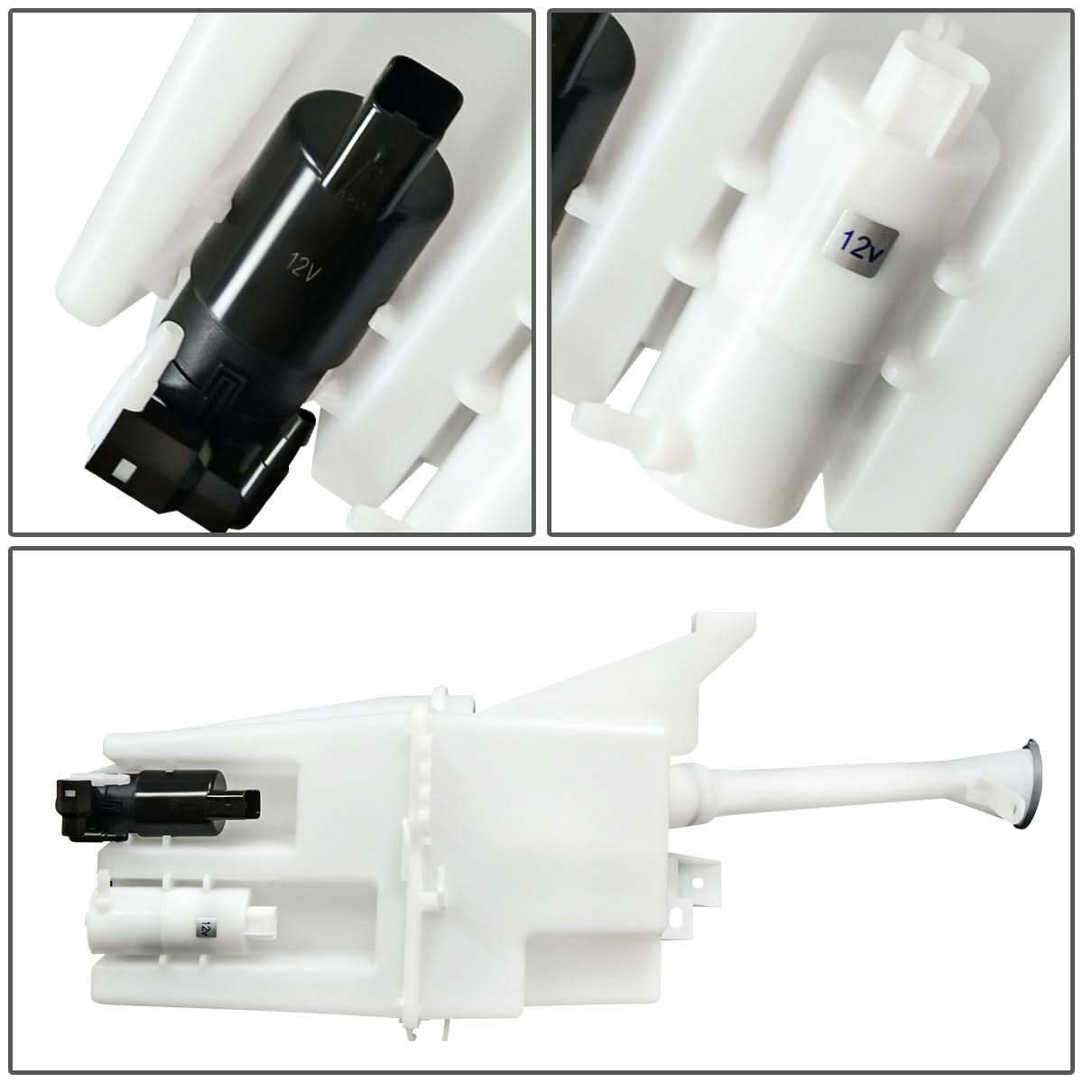 2014-2016 Nissan Rogue Windshield Washer Pump - White