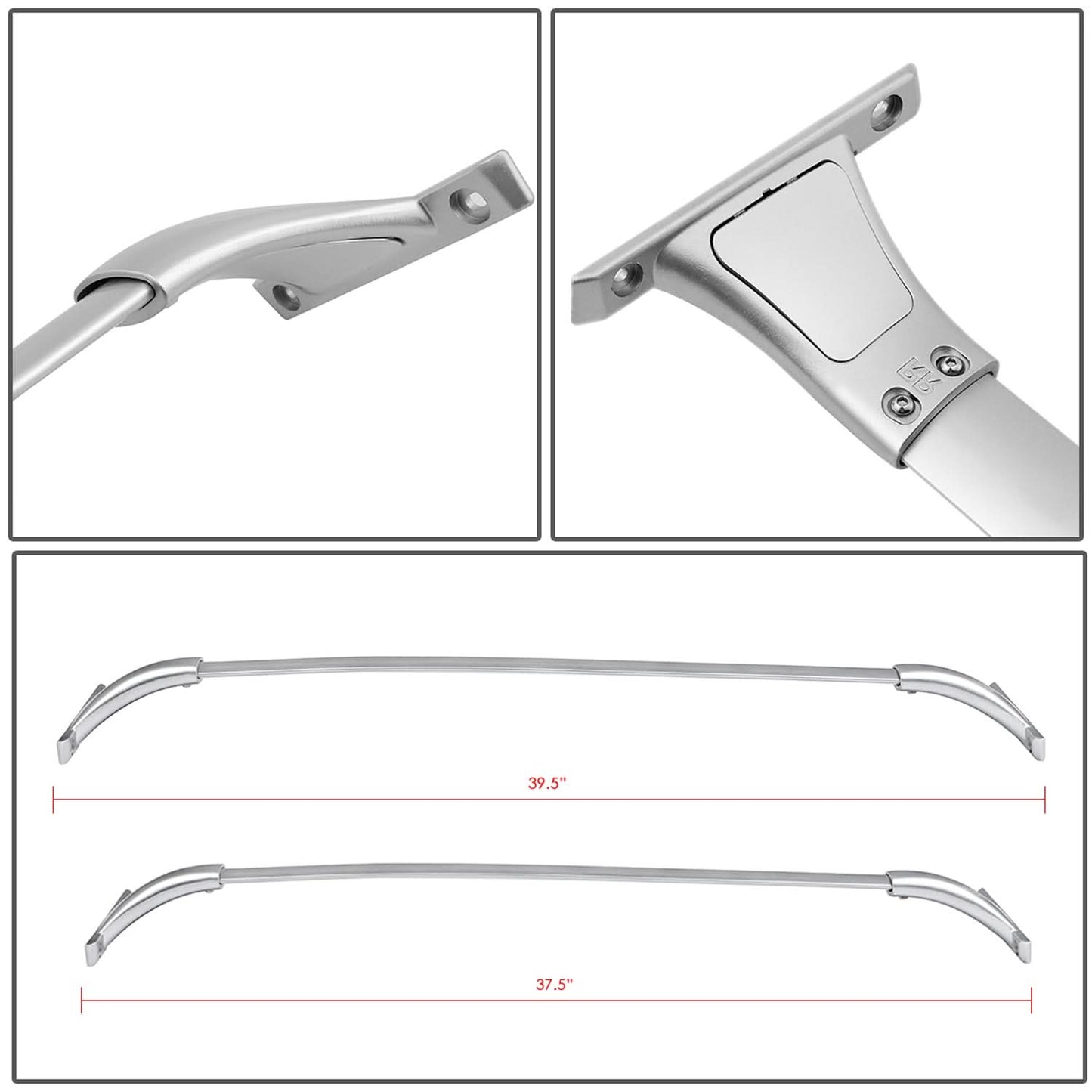 2014-2018 Nissan Rogue Roof Rack Cross Bars - Aluminum
