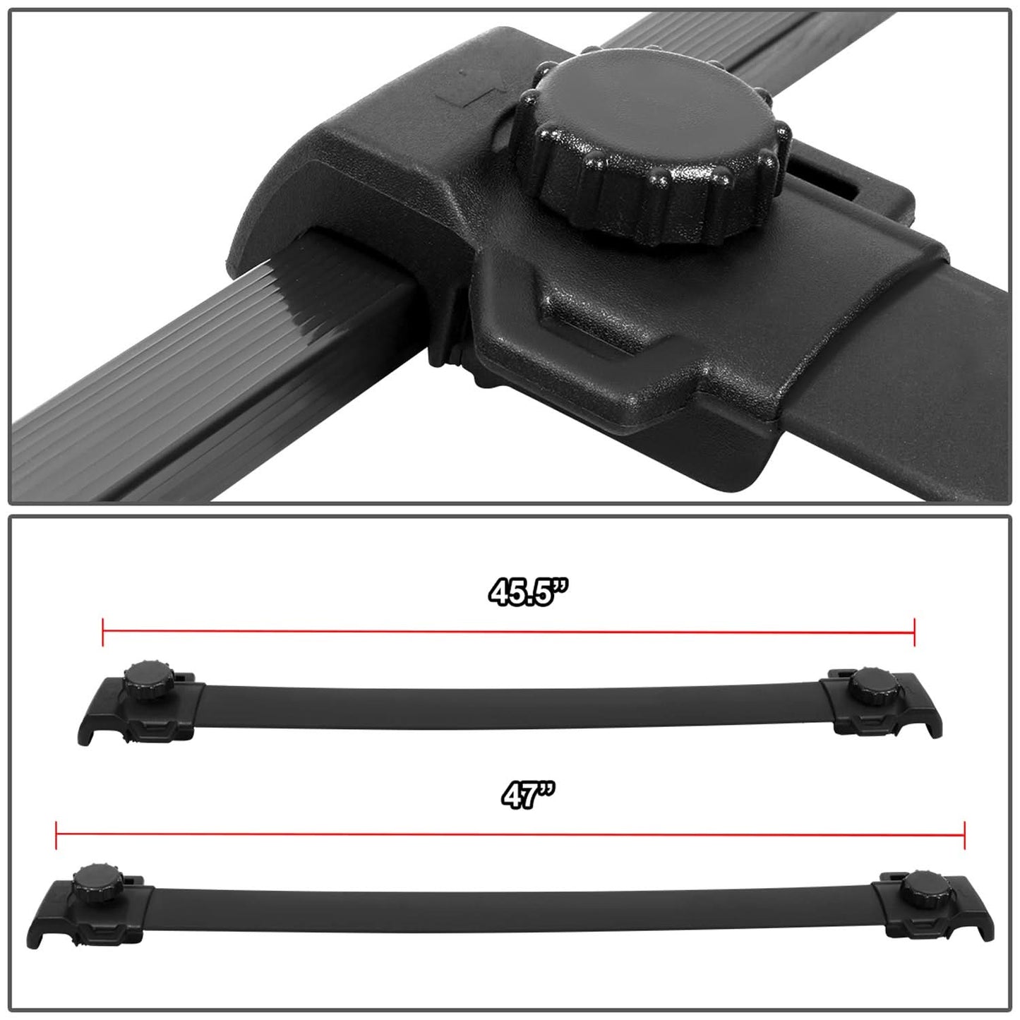 2015-2019 Jeep Renegade Roof Rack Cross Bars Aluminum