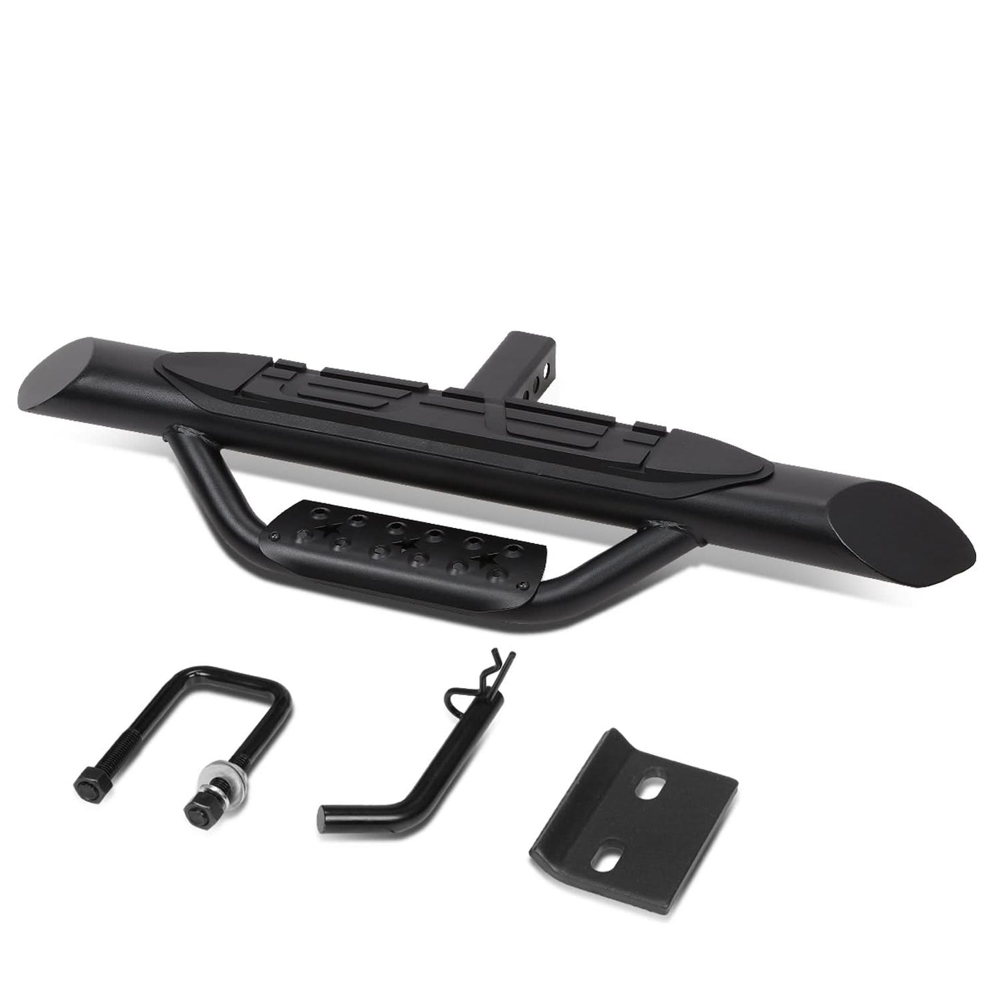Universal Trailer Hitch Step Bar 36.5" Black 2" Receiver Mount