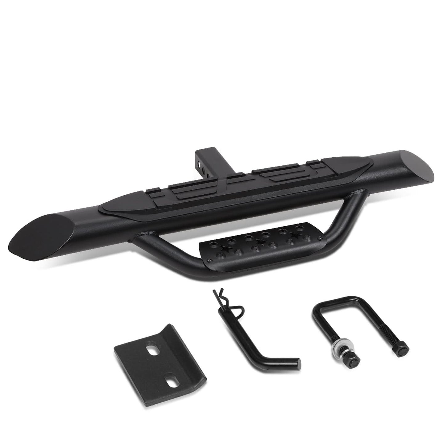 Universal Trailer Hitch Step Bar 36.5" Black 2" Receiver Mount
