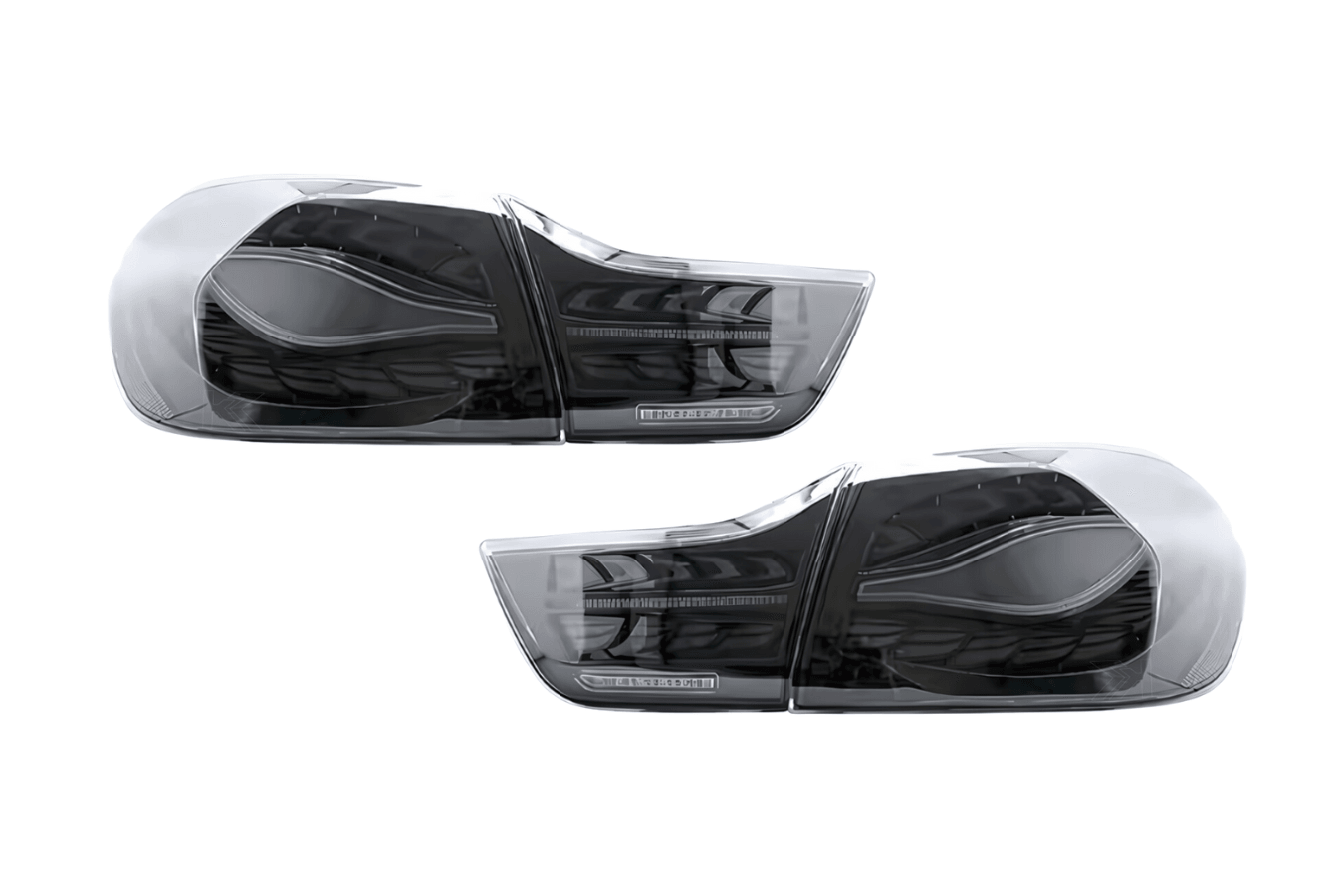 BMW F32 F36 F82 F33 F83 4 Series - Double Dragon Scale Black LED Tail lights (2013 - 2018)