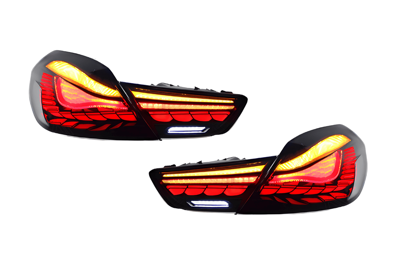 BMW 6 Series F12 F13 F06 Smoke and Red GTS OLED Style Taillights (2011-2018)