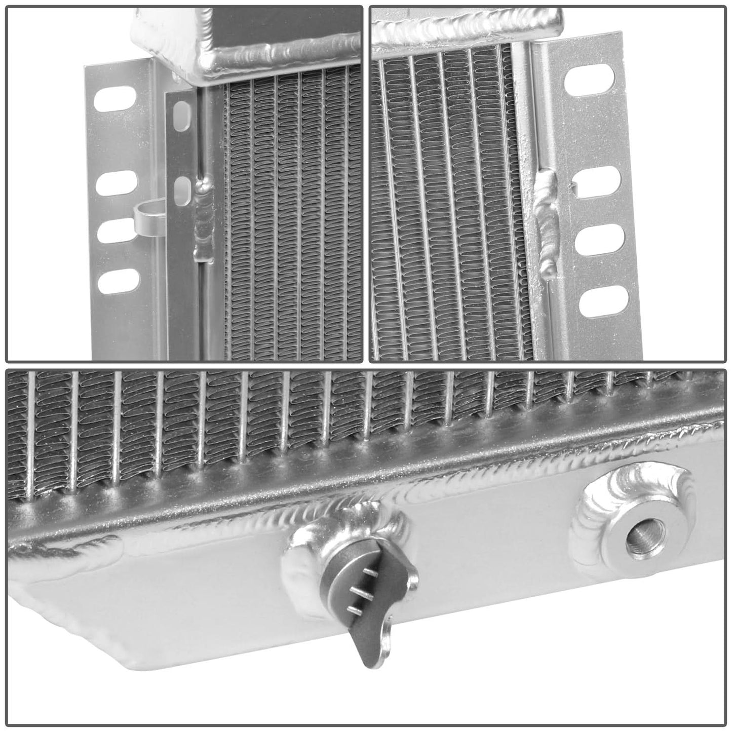 67-69 Ford Mustang/Torino/LTD 3-Row V8 Radiator