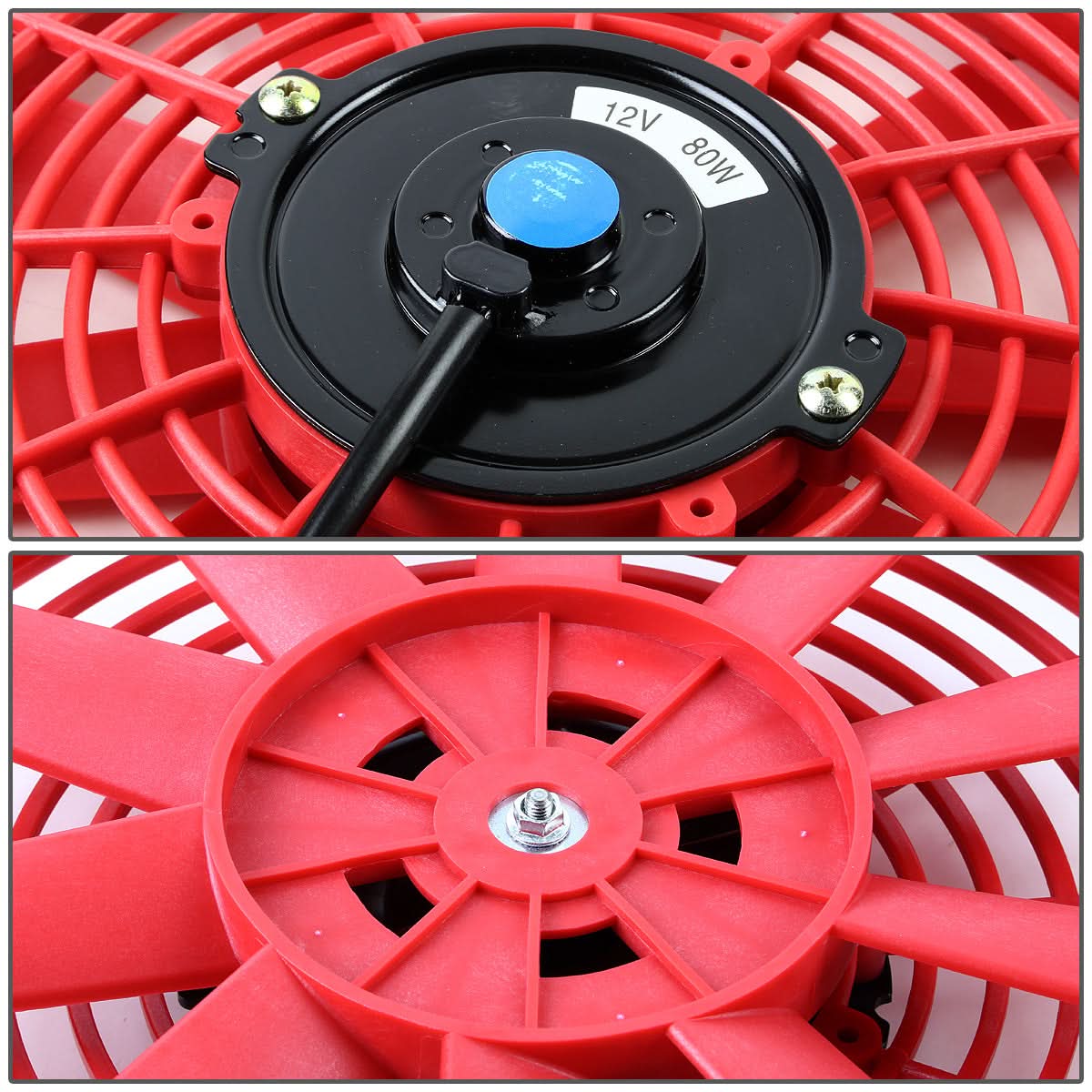 10 Inch Red Radiator Fan