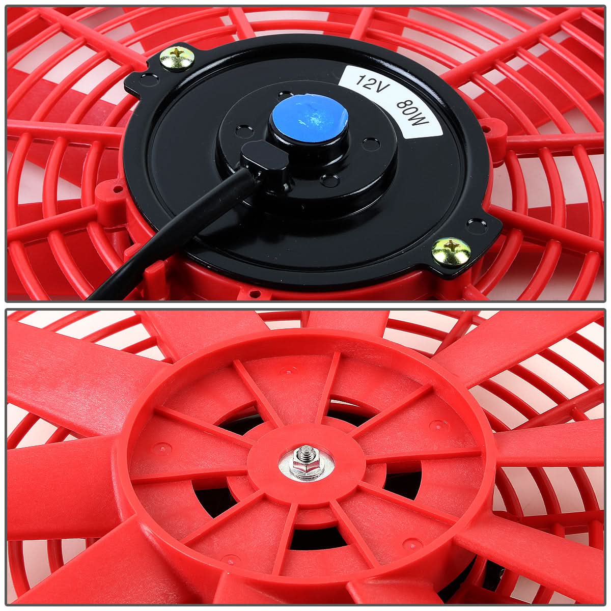 12 Inch Red Radiator Fan