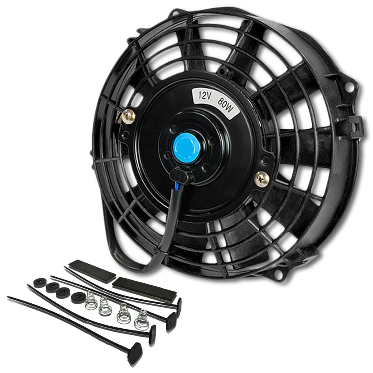 7" Black Radiator Fan