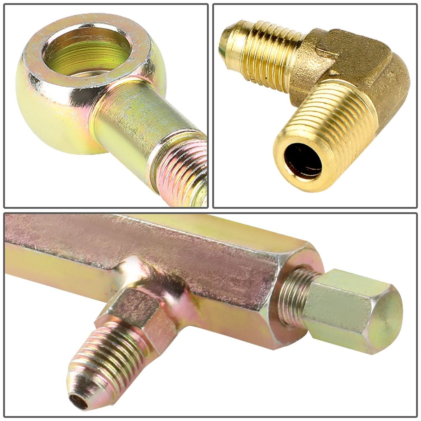Type 12 Style Oil Feed and Drain Line Kit with Banjo Bolt