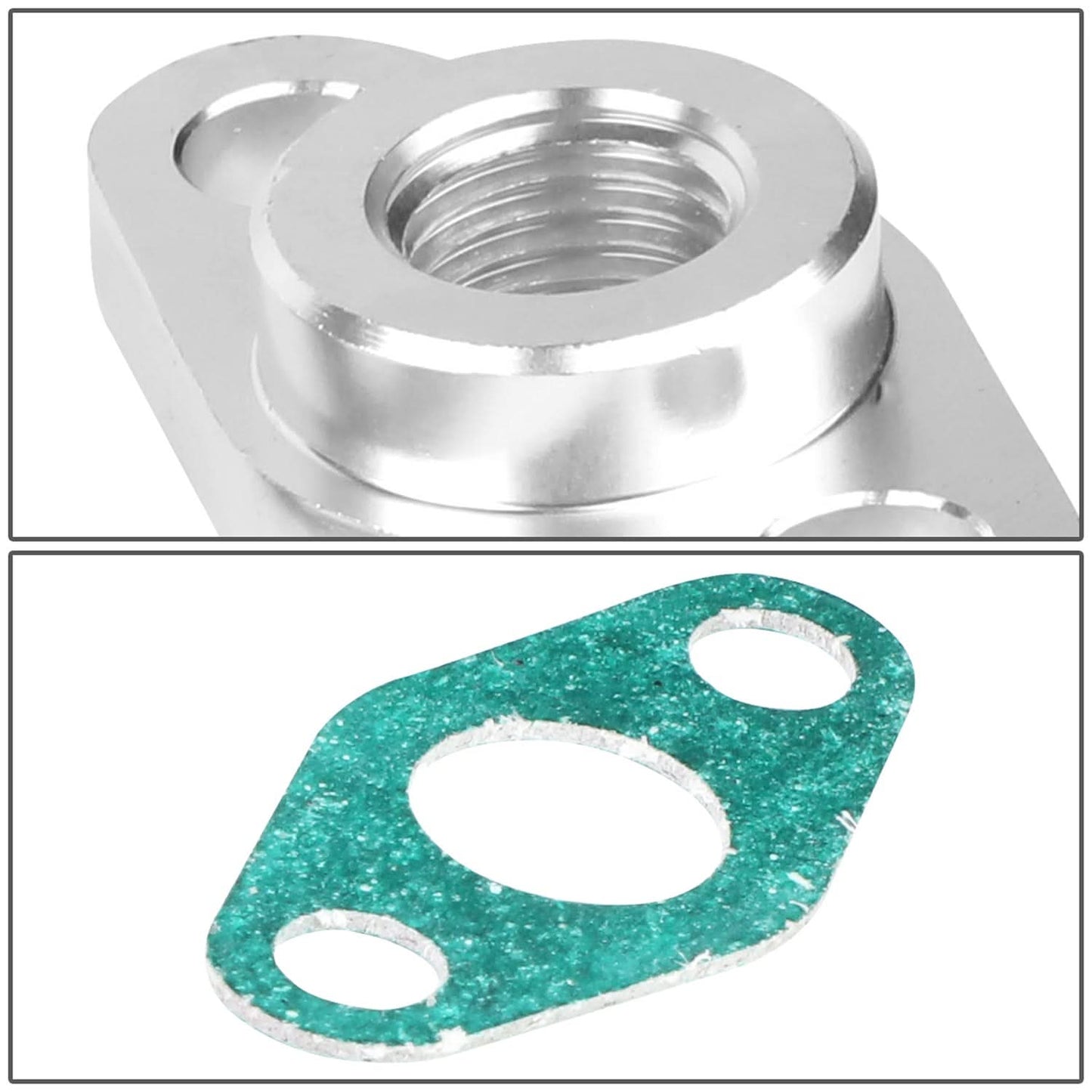 Oil Feed Line Adapter with Banjo Bolt 4AN No Hose
